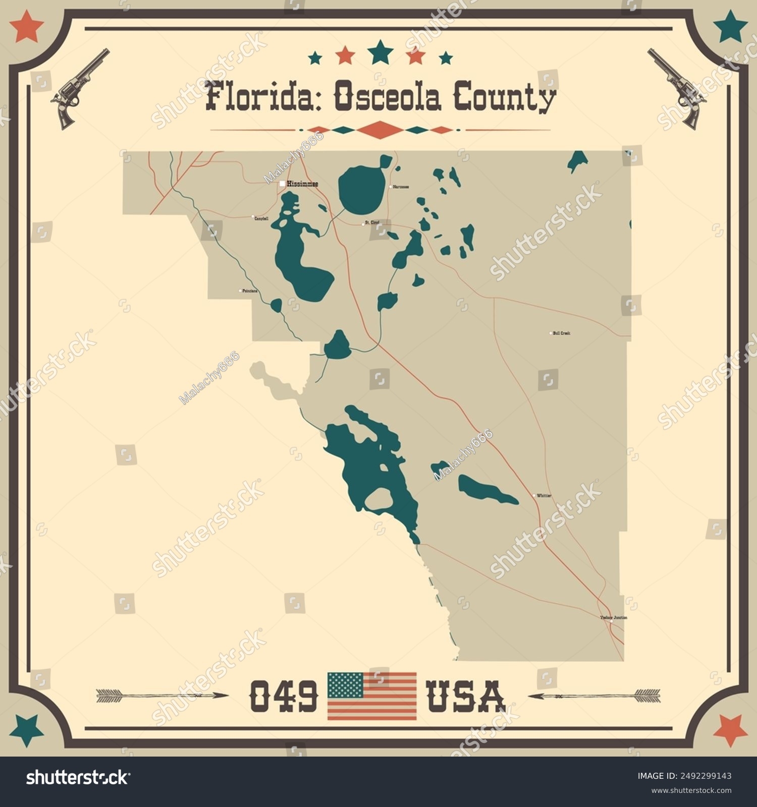 map of osceola county florida