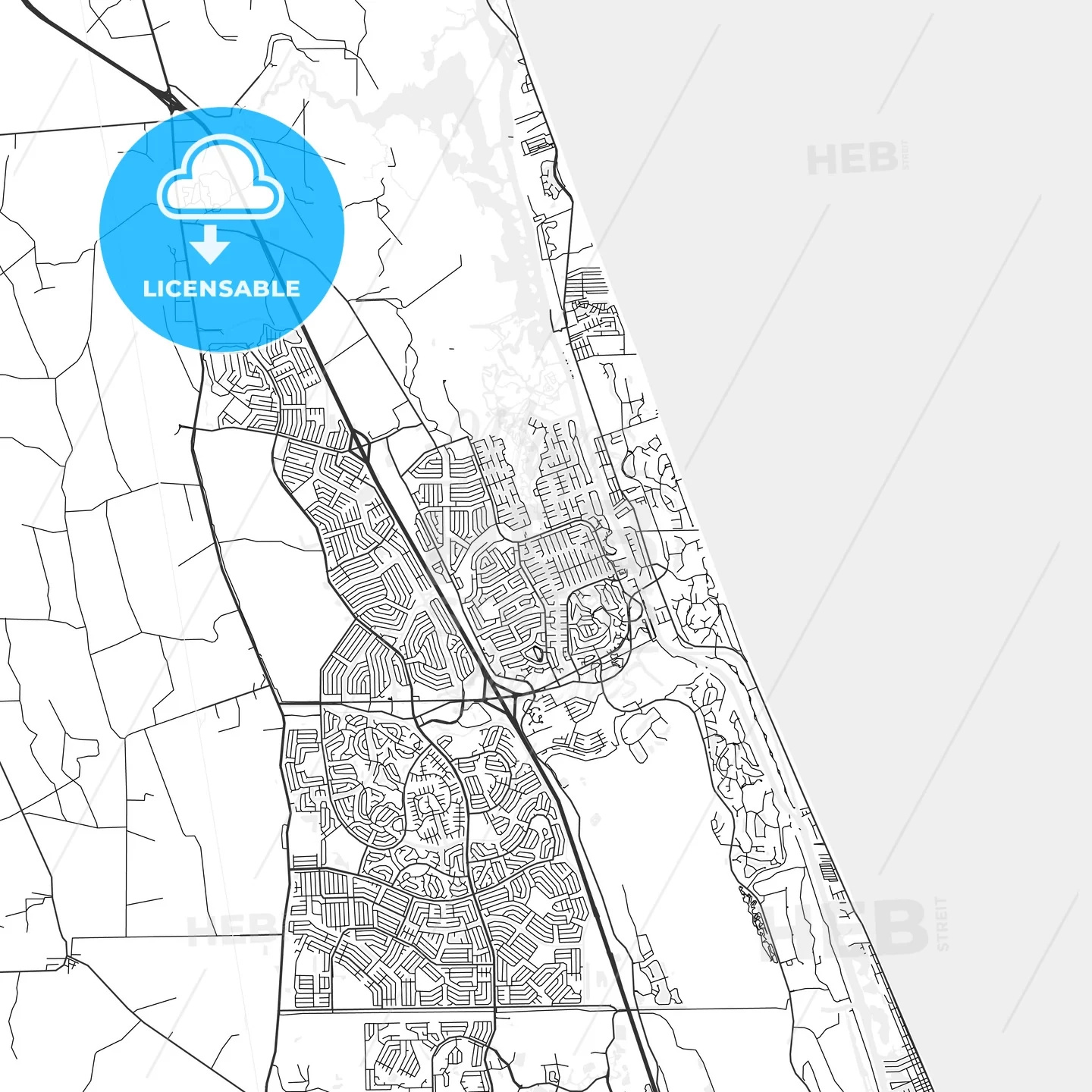 palm coast florida city map