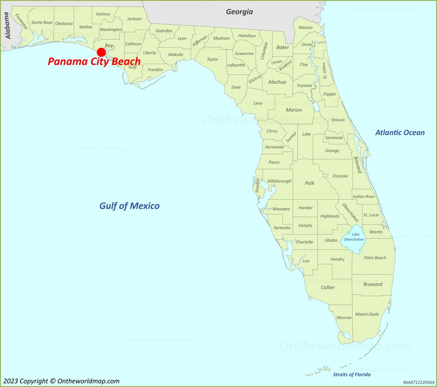 Panama City Beach Map Florida U S Discover Panama City Beach With Detailed Maps