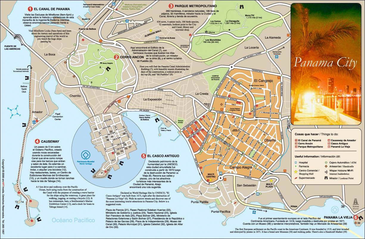 maps panama city