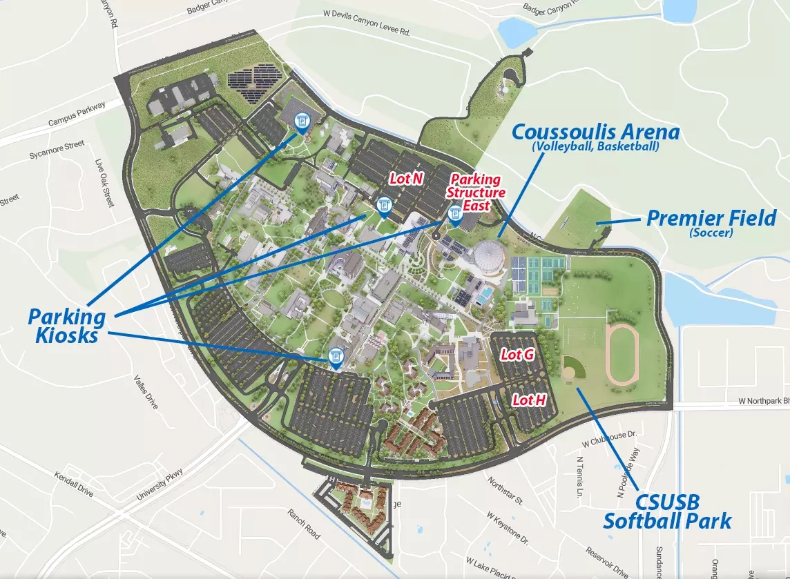 Parking California State University Of San Bernardino Athletics