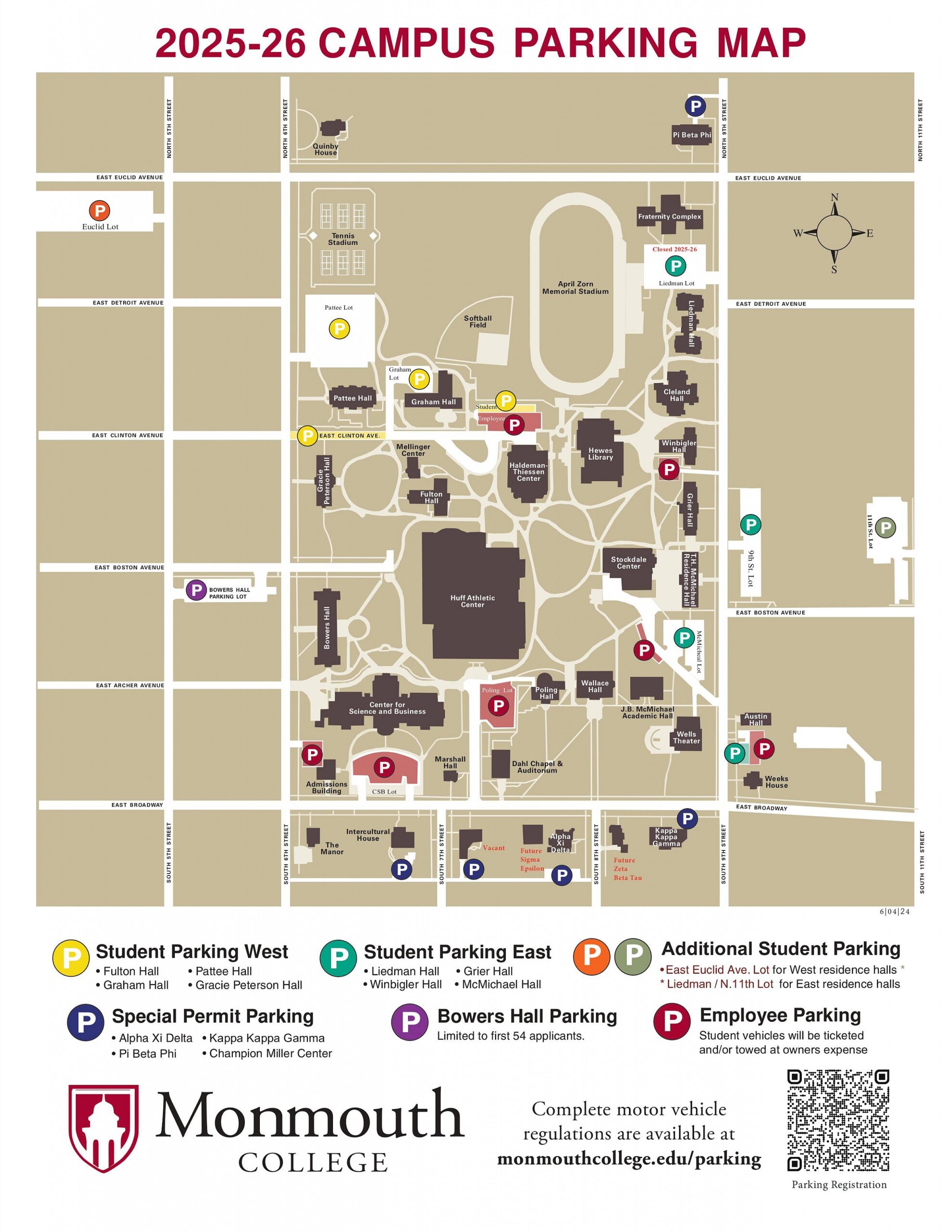 Parking Campus Safety Monmouth College