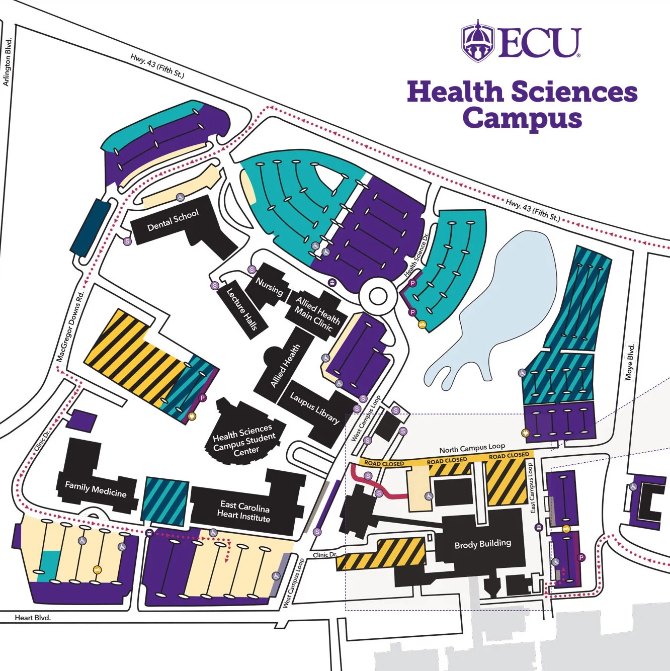campus map ecu