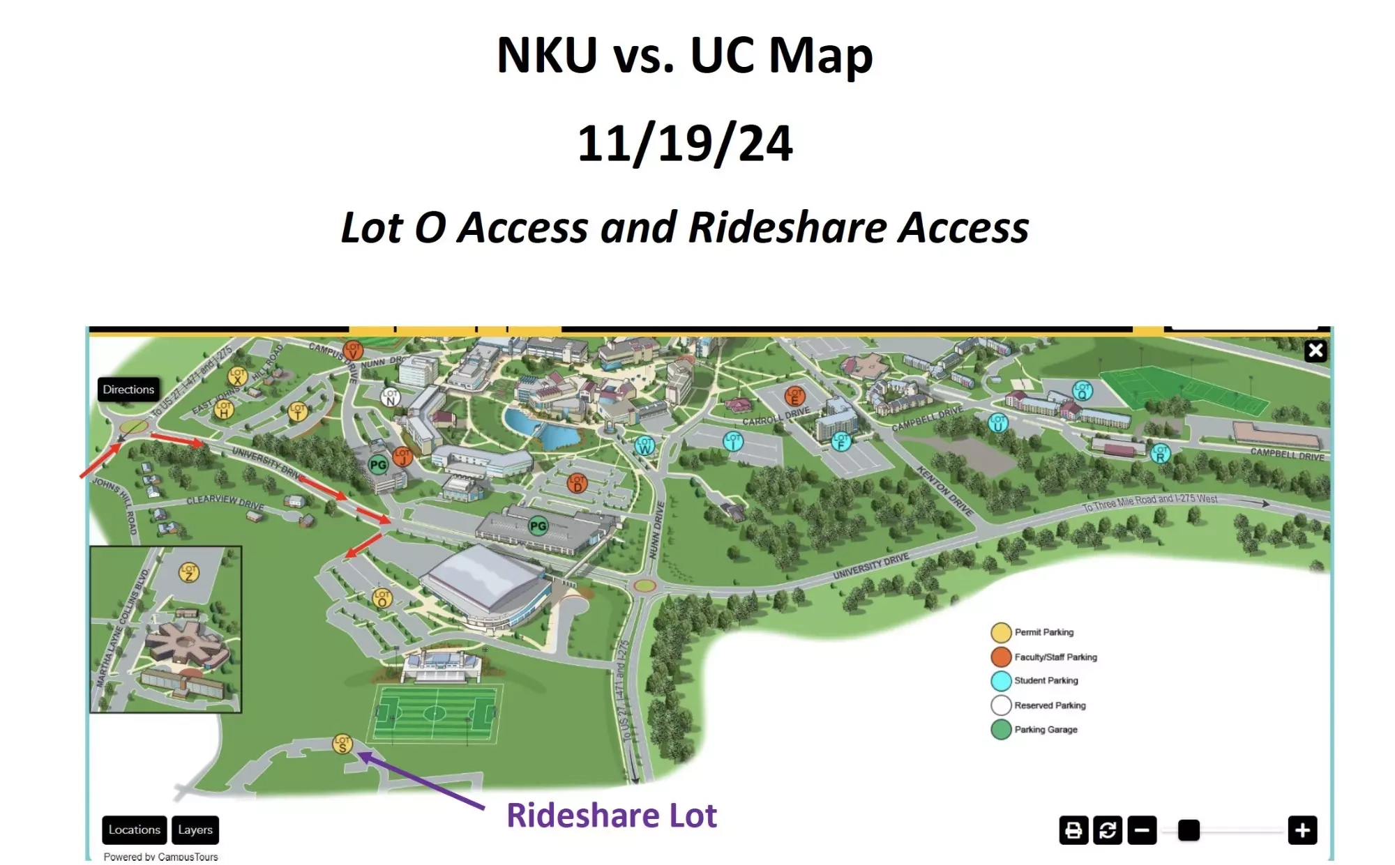 northern kentucky university campus map northern kentucky university campus map