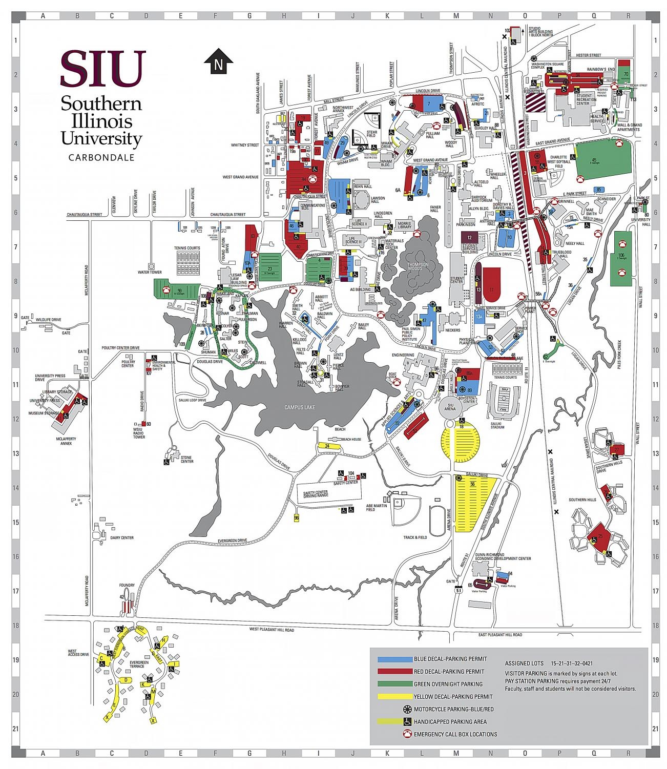 Parking Lot South Of Communications Building Changed To Green Decal Lot The Daily Egyptian