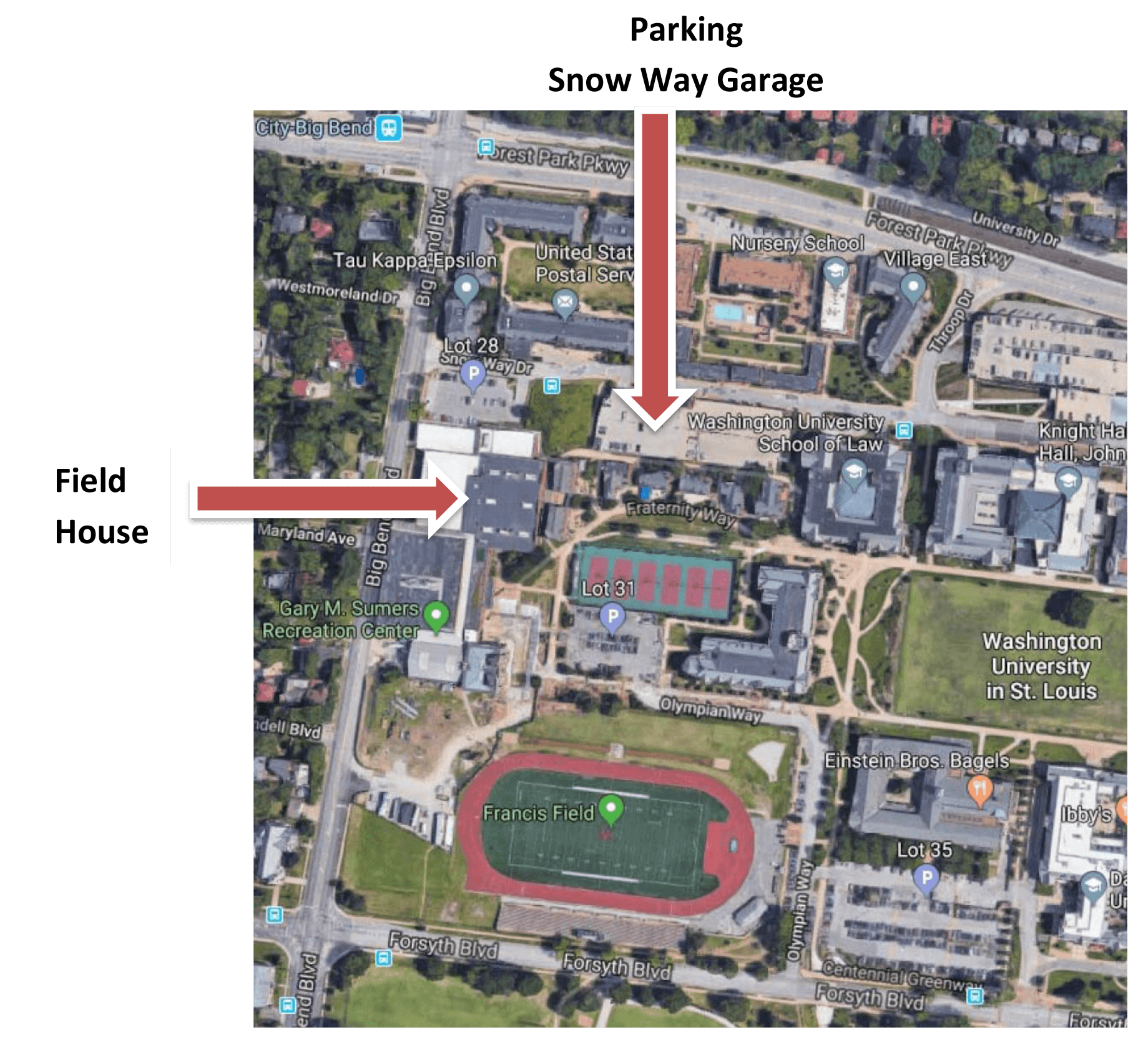 Parking Map And Directions Kathryn M Buder Center For American Indian Studies Washington University In St Louis