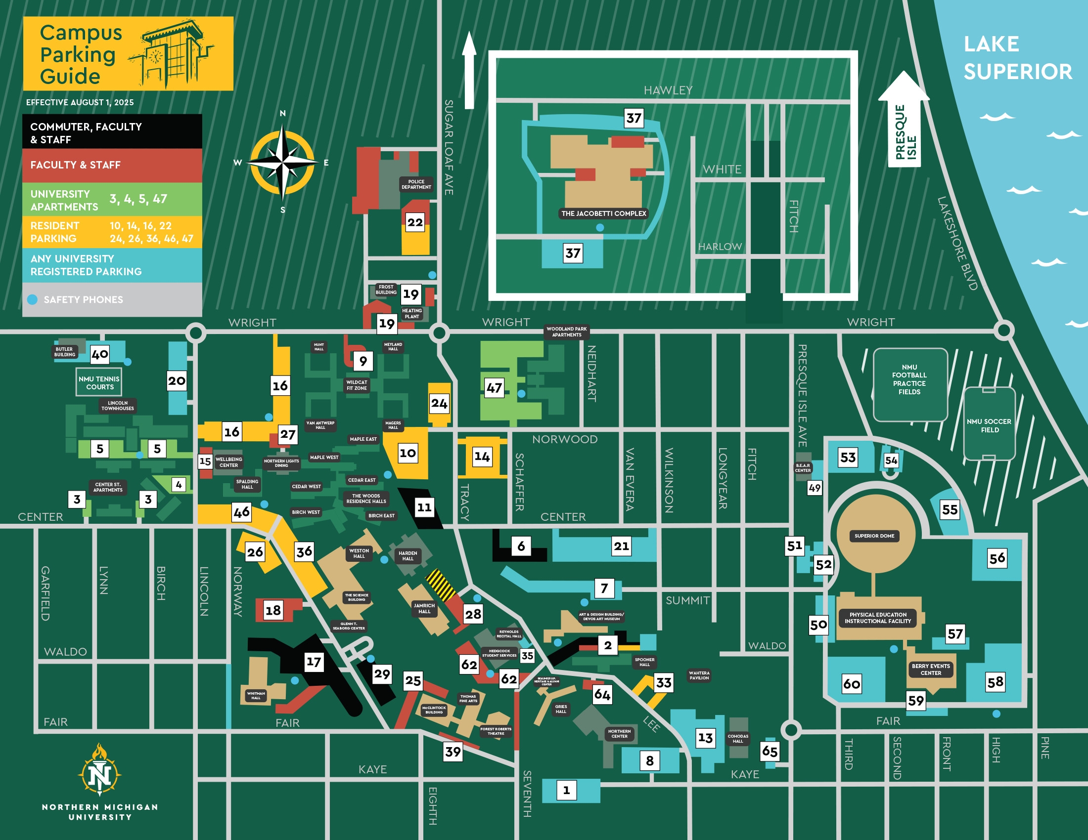 Parking Map NMU Police Department Parking Map NMU Police Department