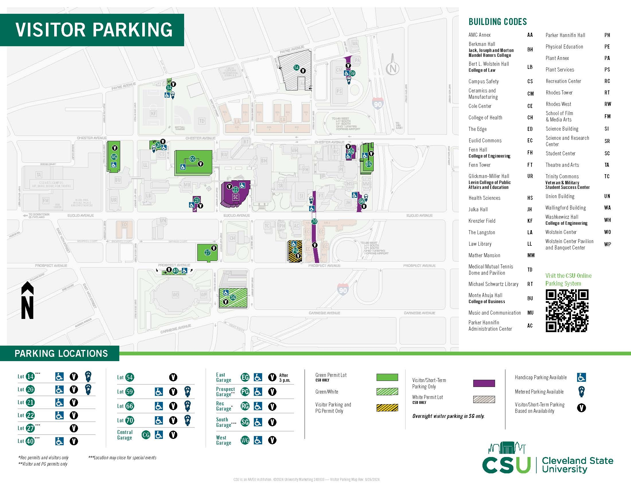 Parking Maps Cleveland State University Parking Maps Cleveland State University