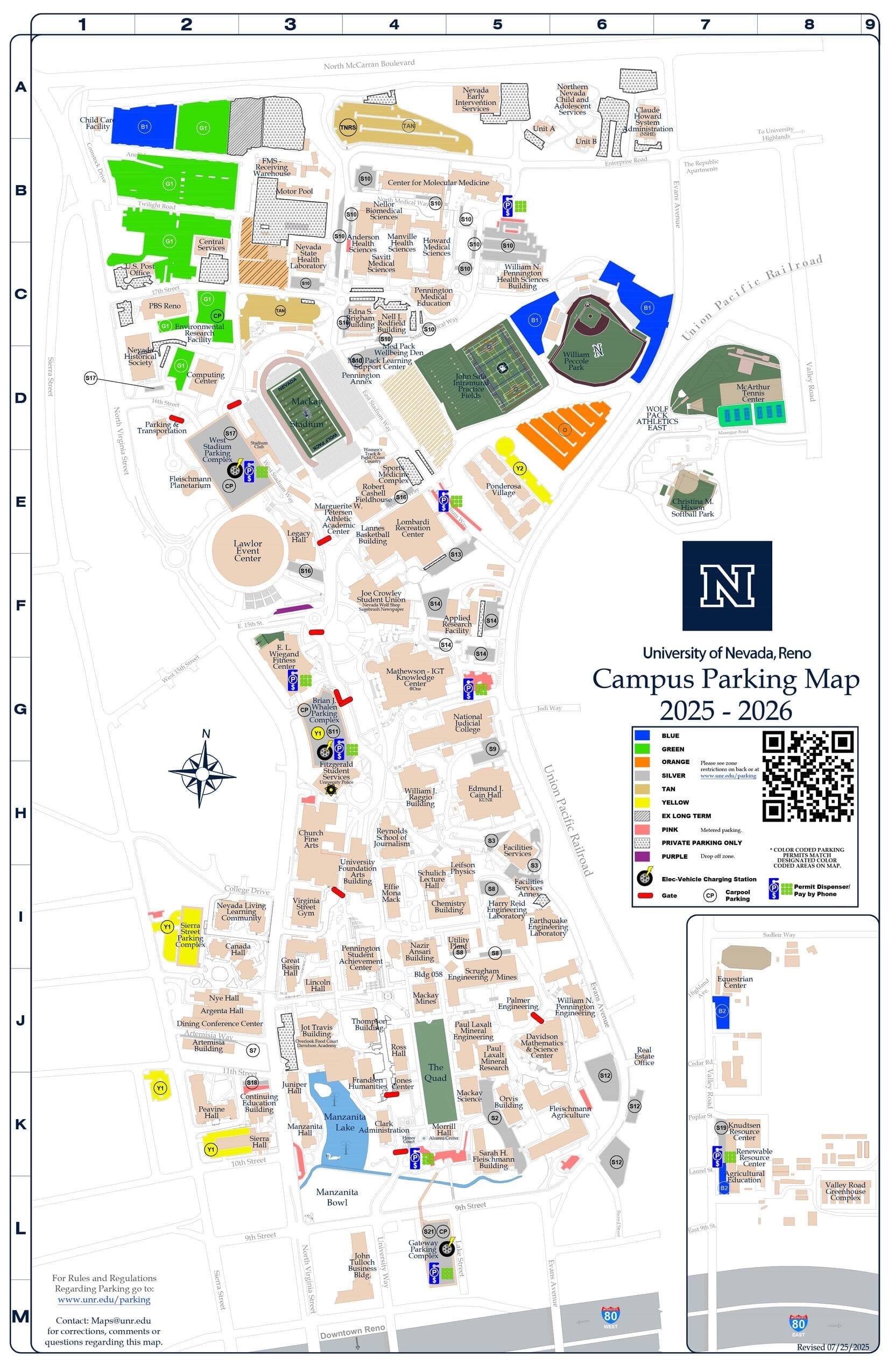 Parking Maps Parking Services University Of Nevada Reno Parking Maps Parking Services University Of Nevada Reno