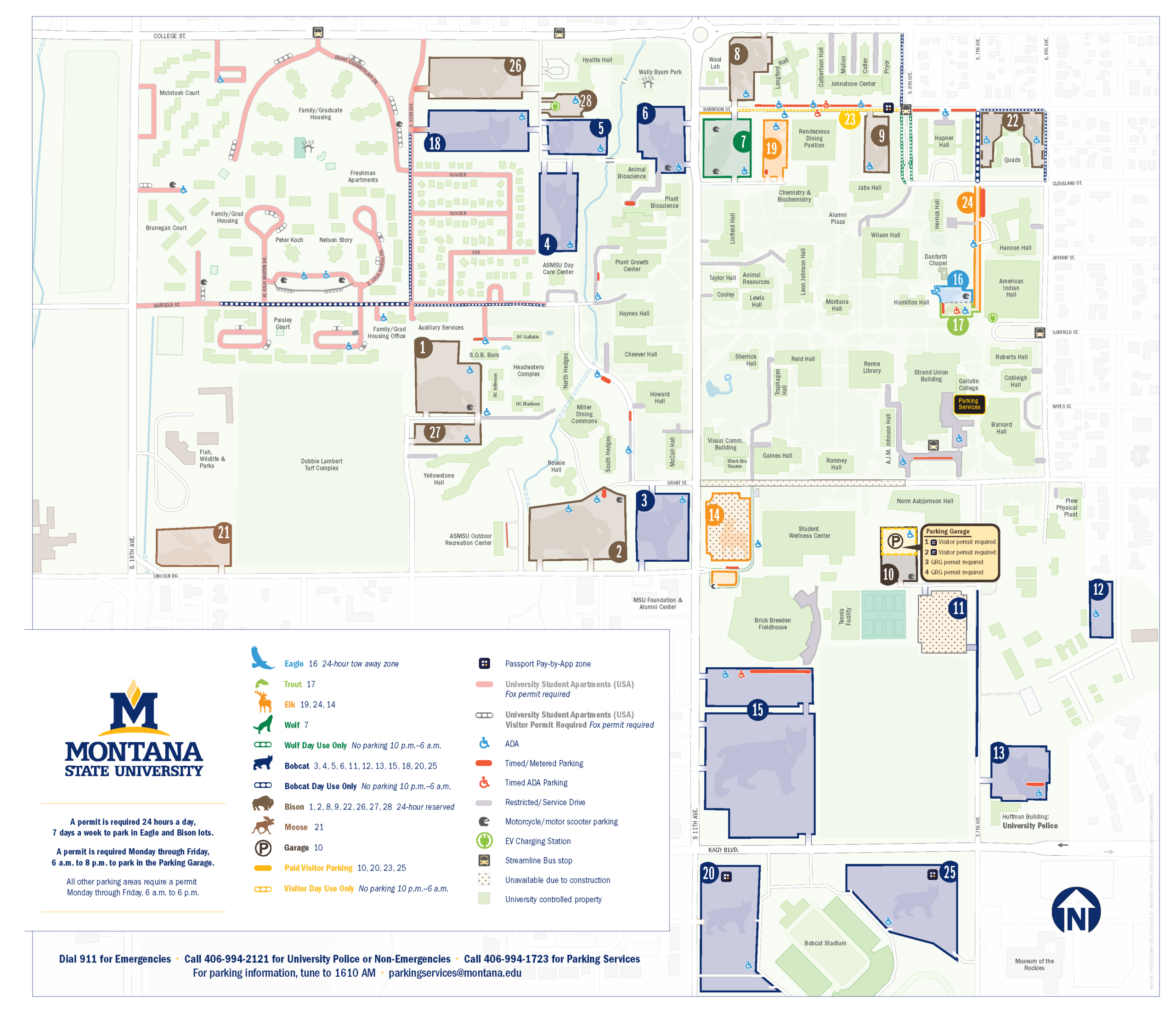 Parking Transportation Services Parking Services Montana State University