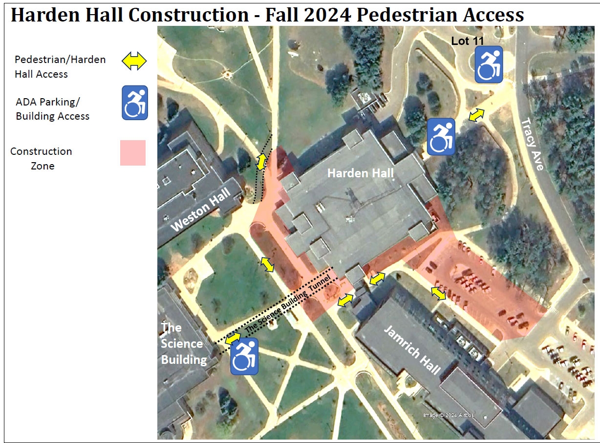 Pedestrian Access Map Description Lydia M Olson Library Pedestrian Access Map Description Lydia M Olson Library