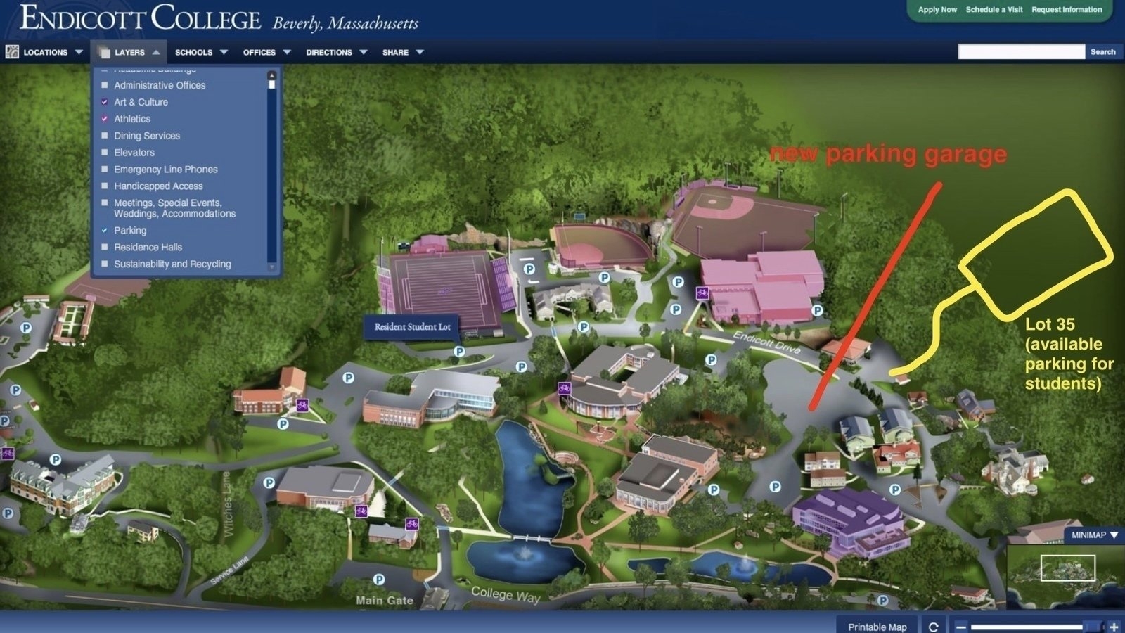 Petition Student Parking At Endicott United States Change