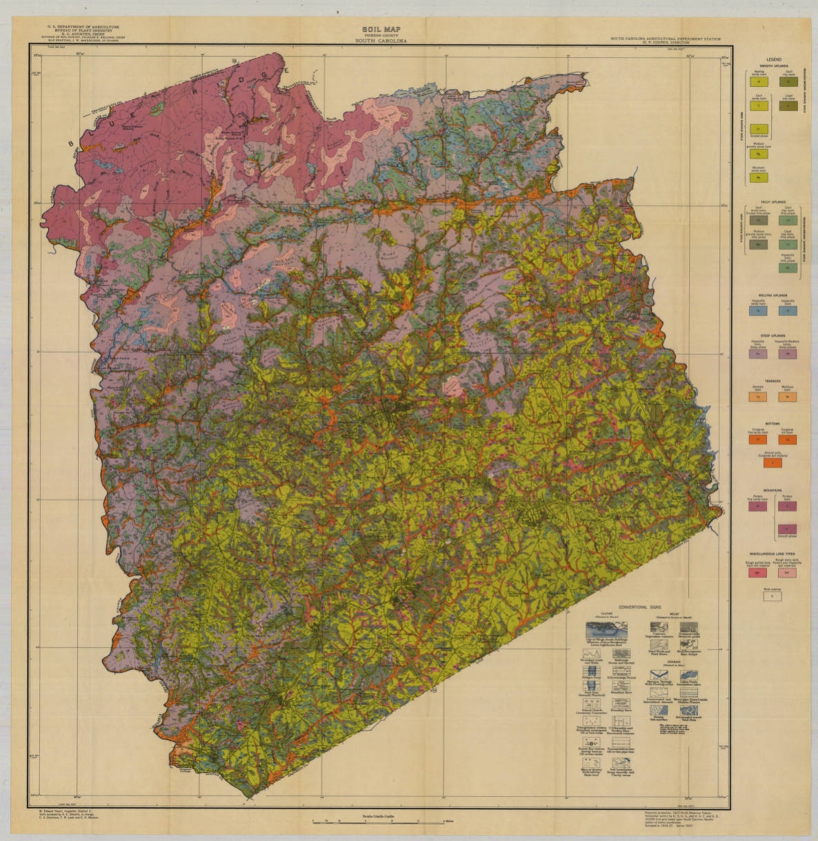 Pickens County 1937 Historical Soil Survey Maps UofSC Digital Collections Pickens County 1937 Historical Soil Survey Maps UofSC Digital Collections