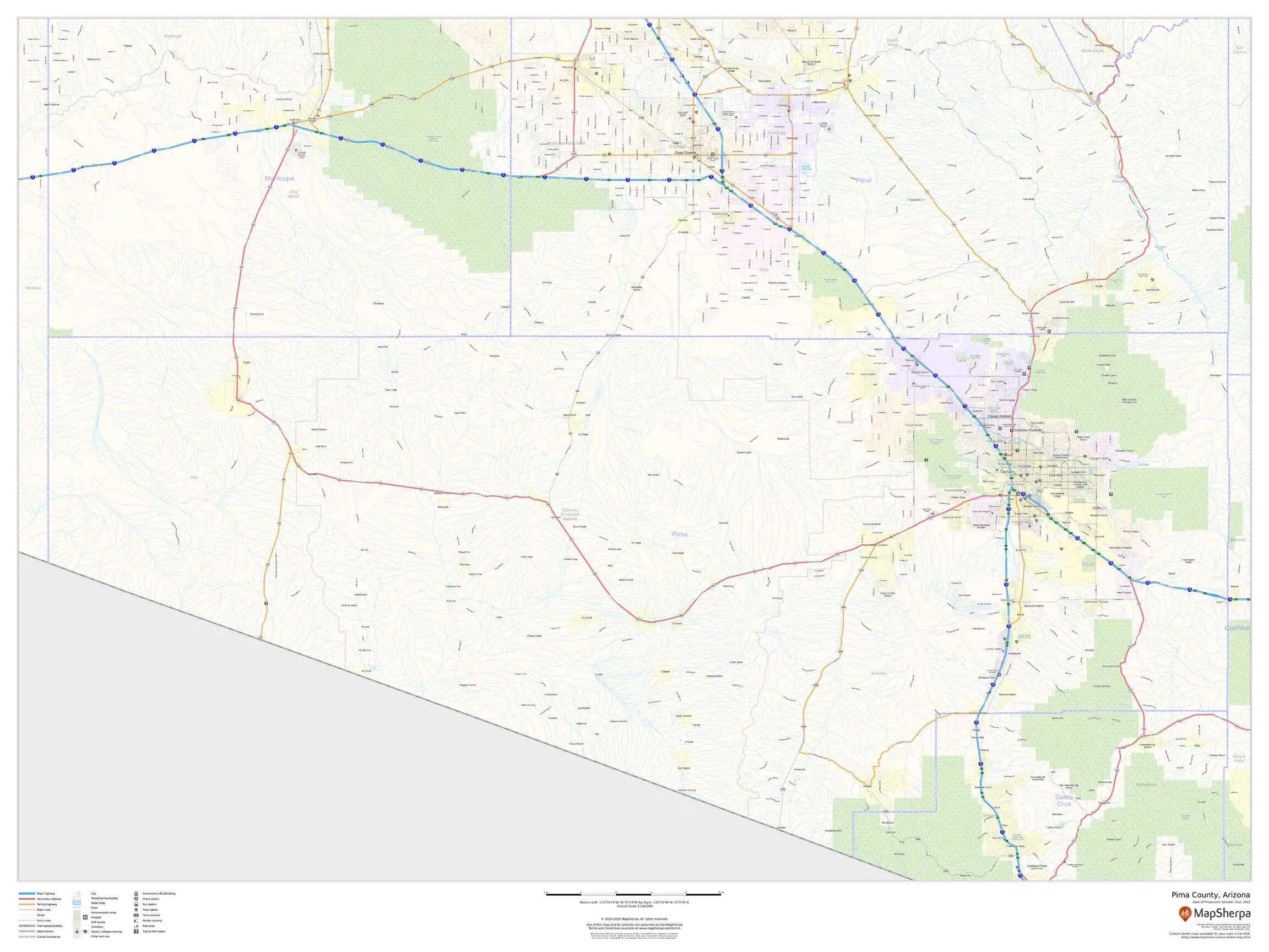 pima county map az