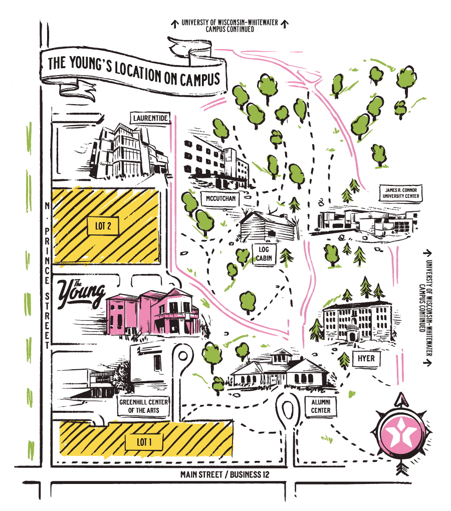 uw whitewater map of campus