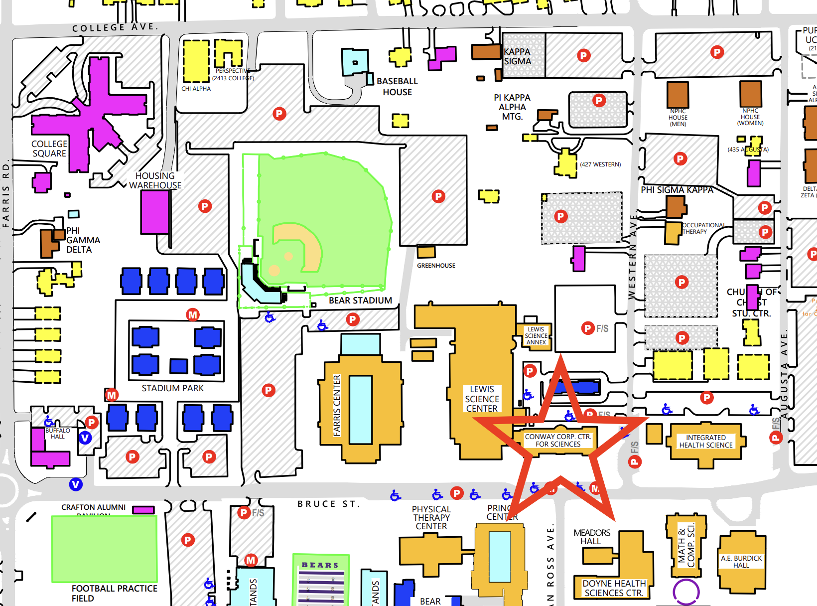 uca campus map uca campus map