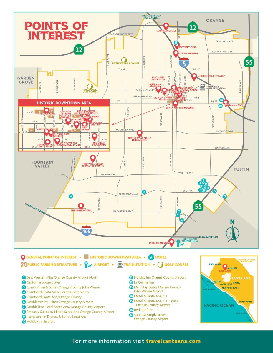 Points Of Interest Map Travel Santa Ana Points Of Interest Map Travel Santa Ana