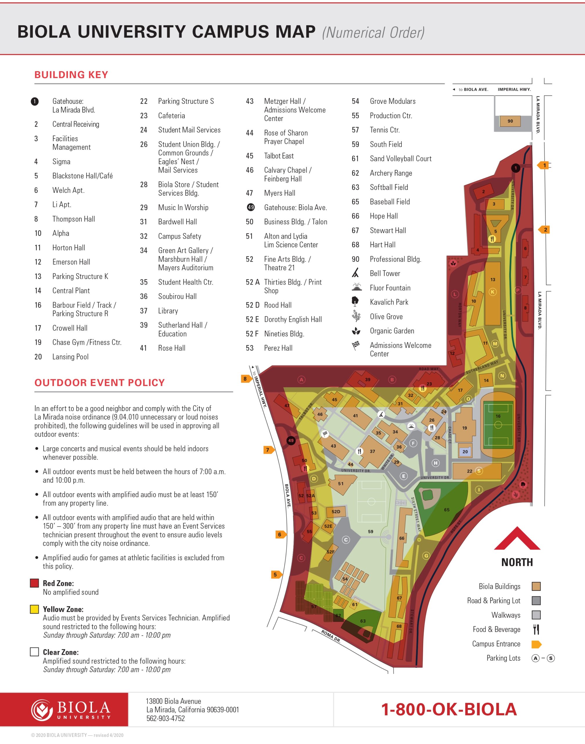 Policies Event Services Biola University