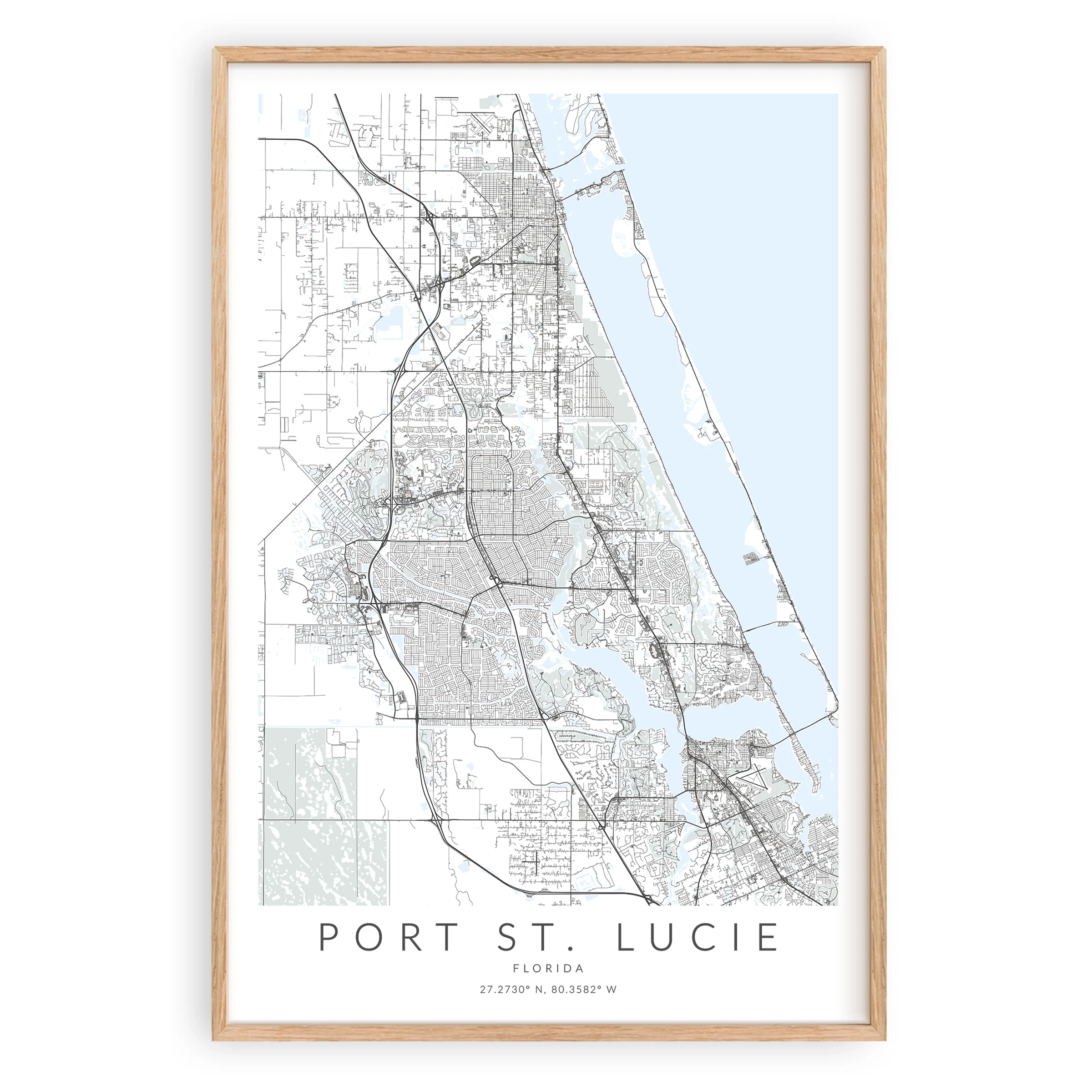 Port St Lucie Map Print VirtualMap Port St Lucie Map Print VirtualMap