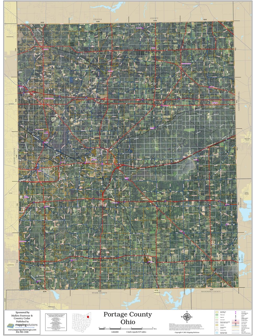 Portage County Ohio 2025 Aerial Wall Map Mapping Solutions Portage County Ohio 2025 Aerial Wall Map Mapping Solutions