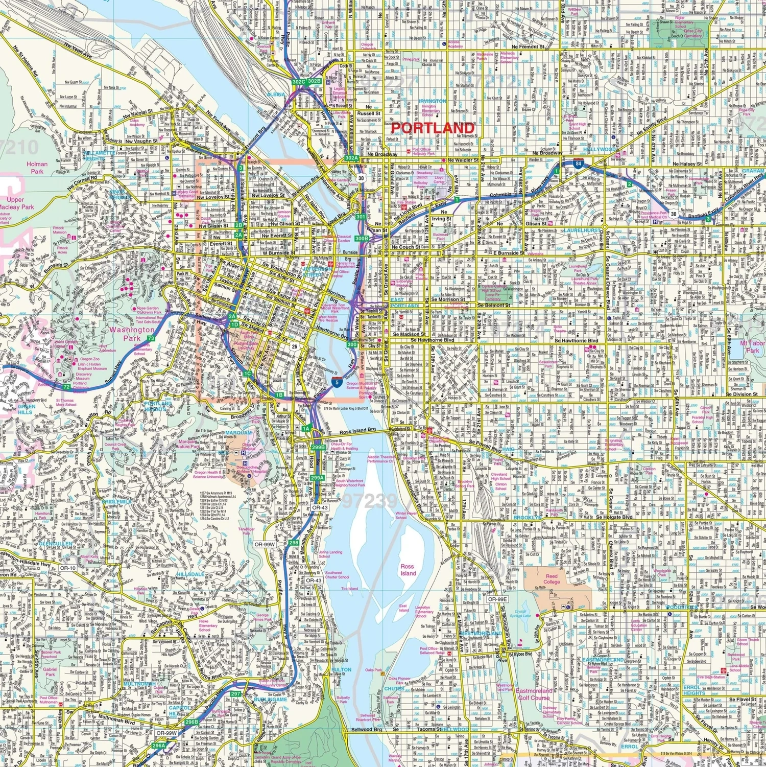 portland city map portland city map