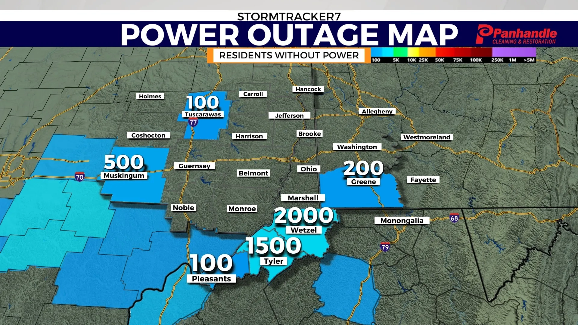 Power Outages Across Portions Of The Northern Panhandle Power Outages Across Portions Of The Northern Panhandle