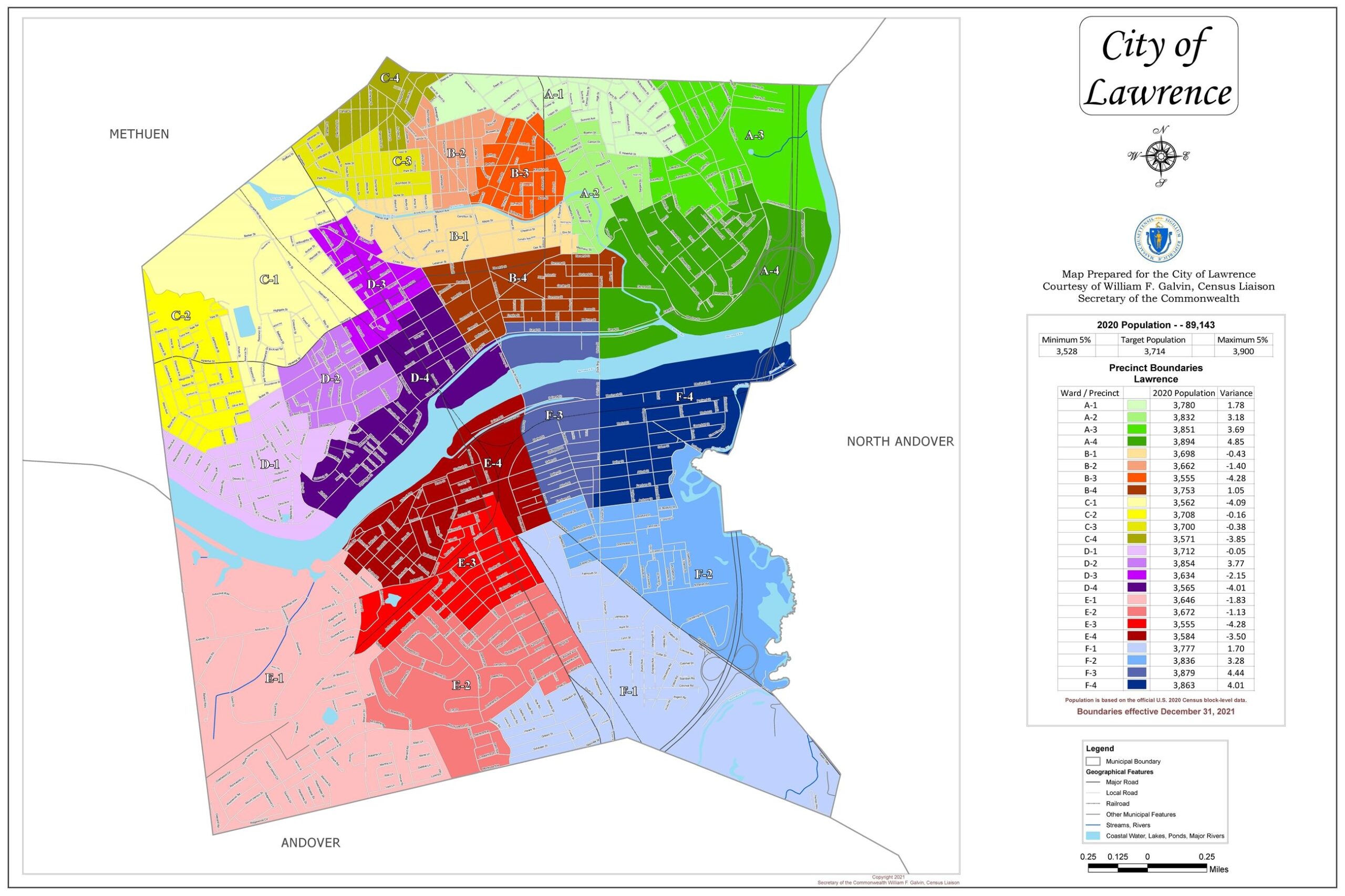 Precinct Map Lawrence MA