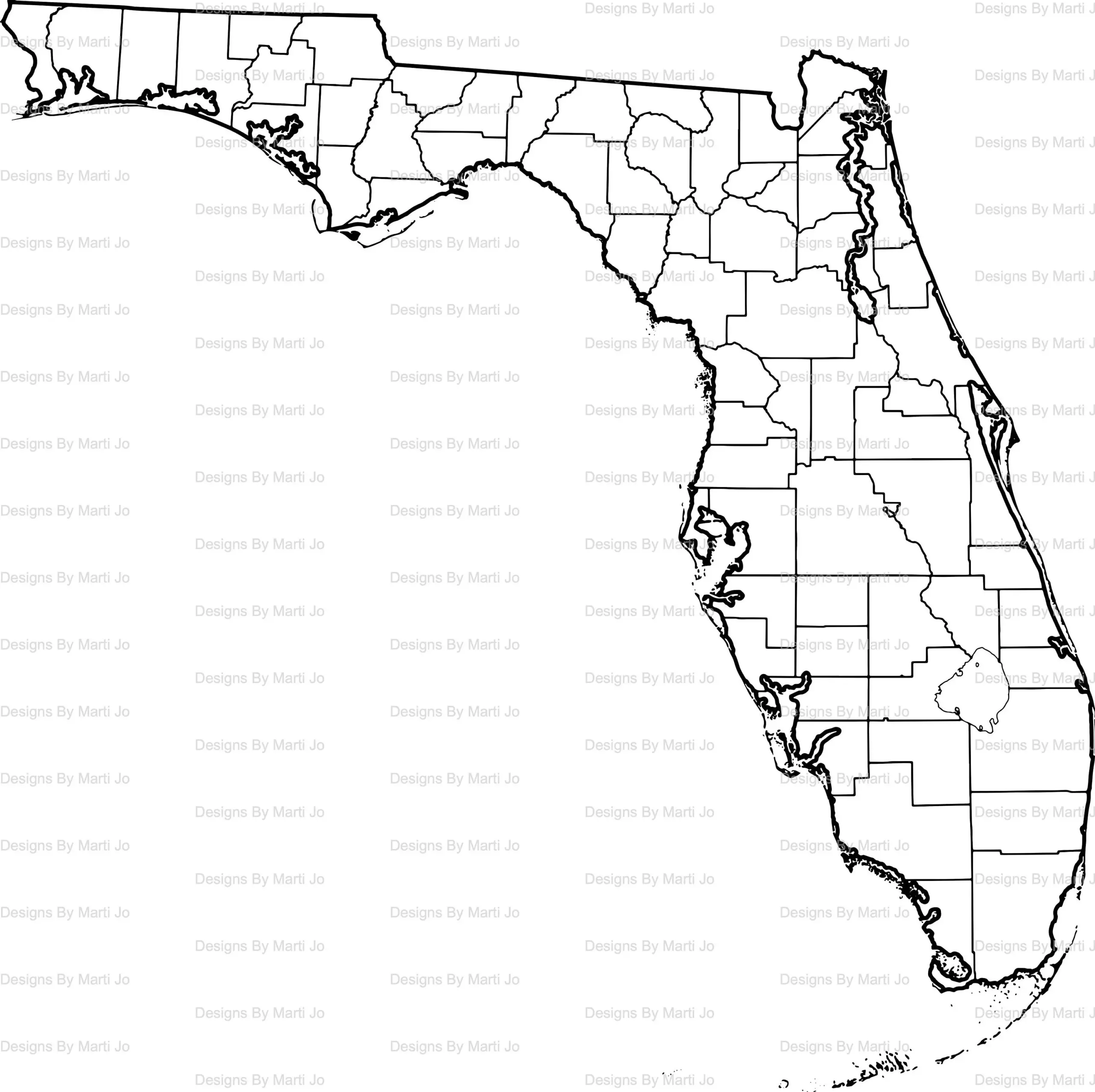 Printable Florida Map Printable FL County Map Digital Download PDF MAP13 Etsy Israel Printable Florida Map Printable FL County Map Digital Download PDF MAP13 Etsy Israel