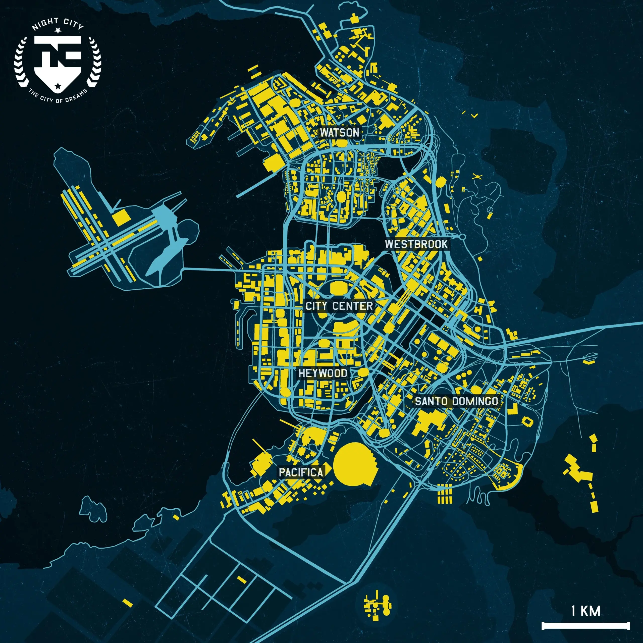 Printable Night City Map For A3 Paper R cyberpunkgame Printable Night City Map For A3 Paper R cyberpunkgame