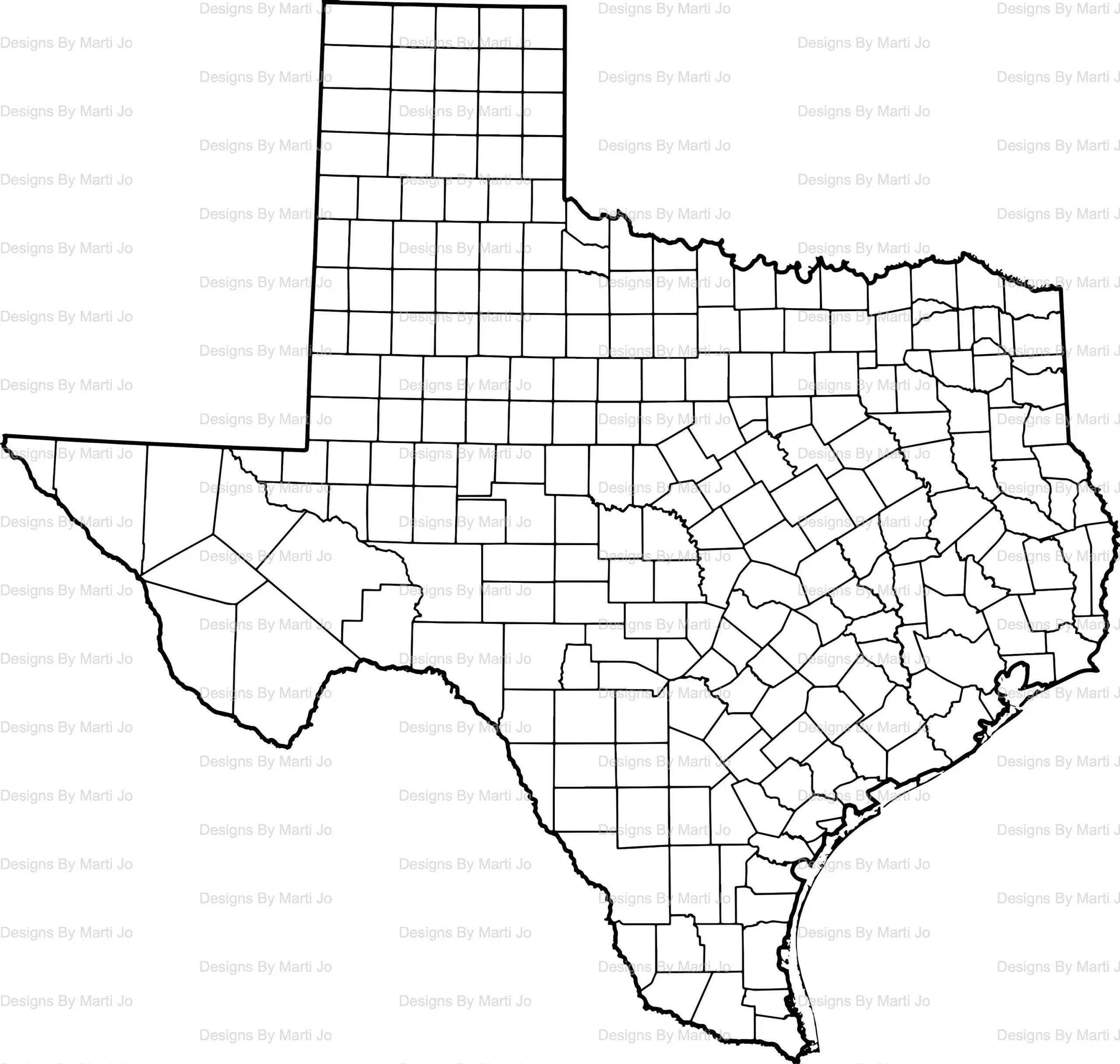 Printable Texas Map Printable TX County Map Digital Download PDF MAP16 Etsy Printable Texas Map Printable TX County Map Digital Download PDF MAP16 Etsy