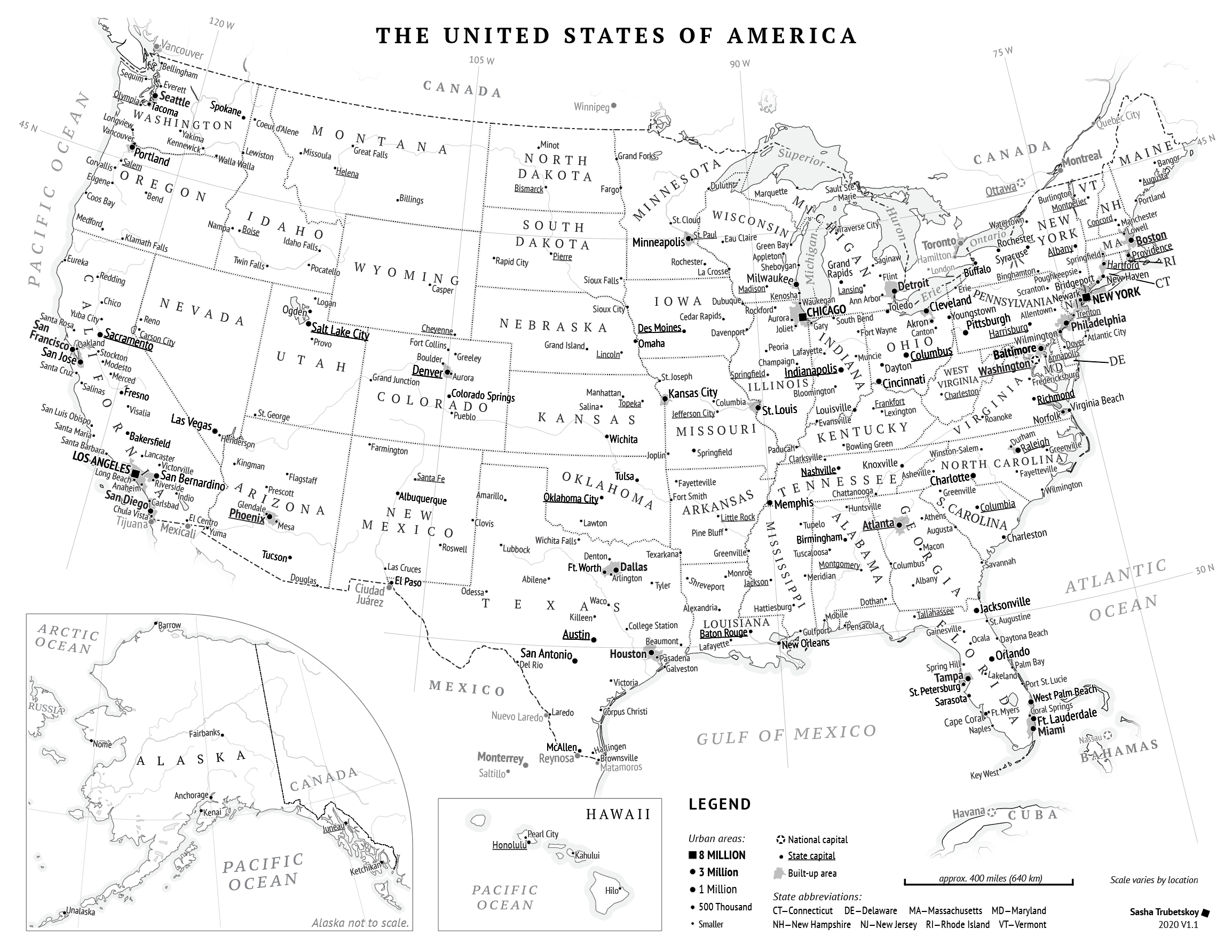 printable map of united states of america