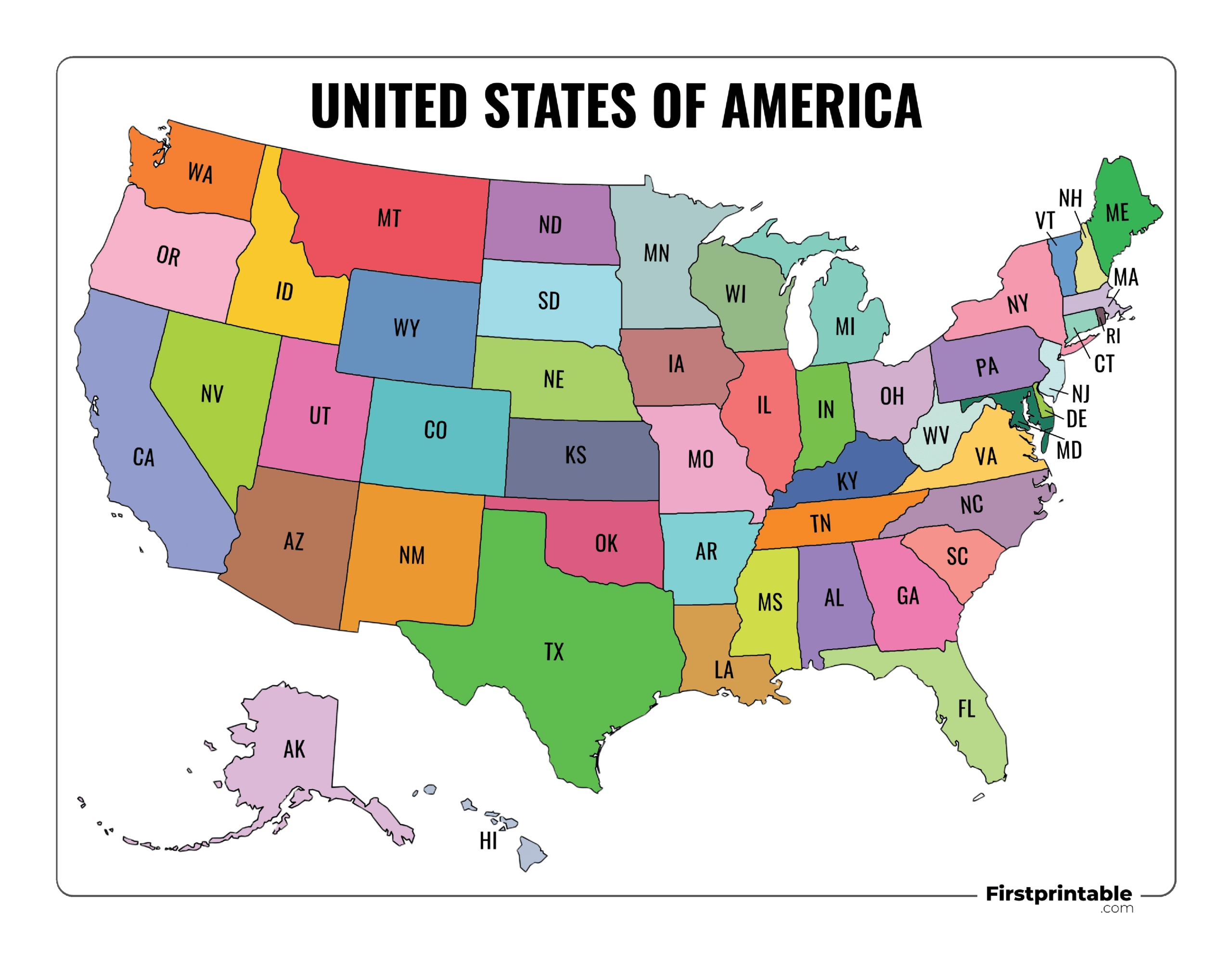 Printable US Maps Blank With State Names And Capitals Printable US Maps Blank With State Names And Capitals