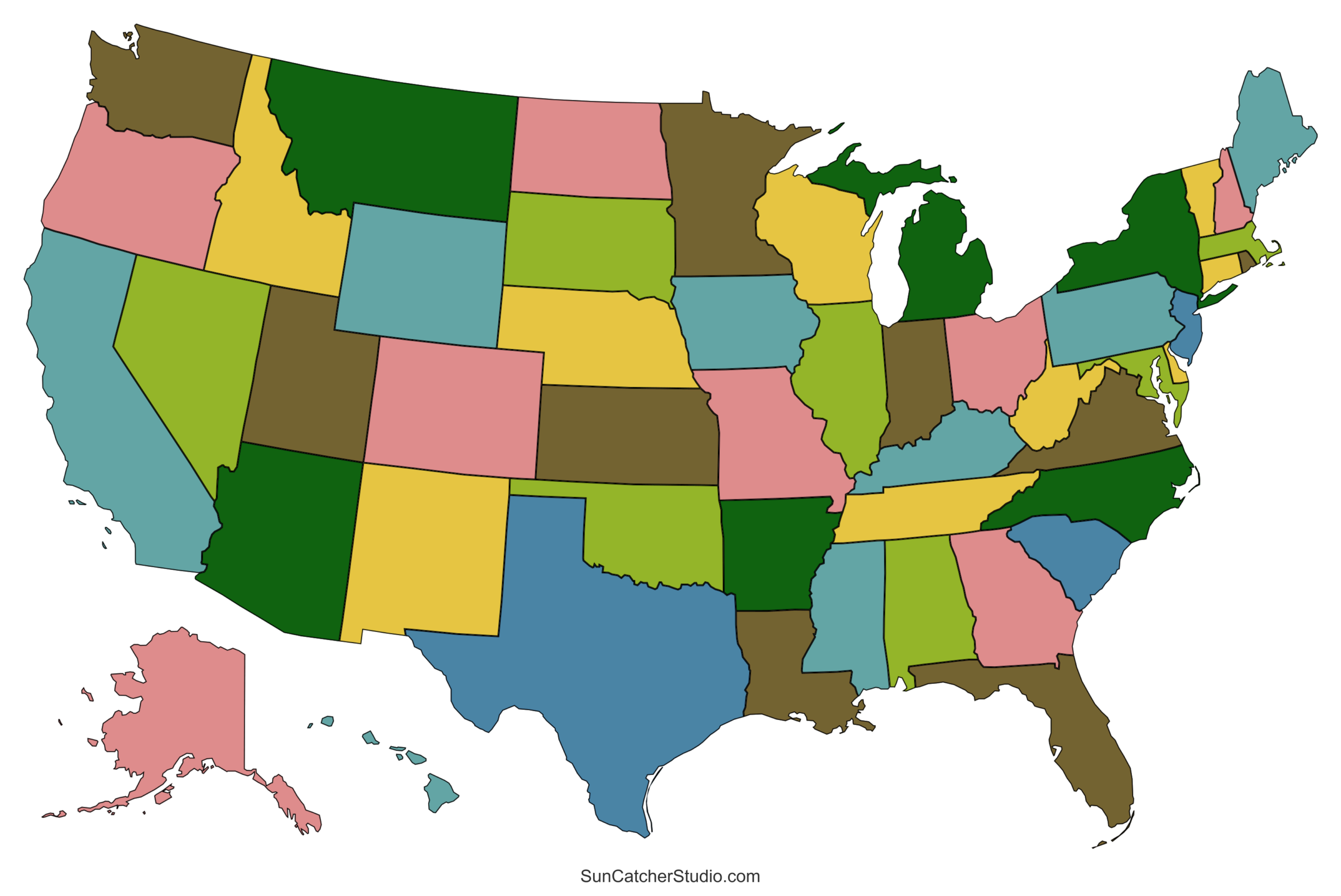 free printable state maps free printable state maps