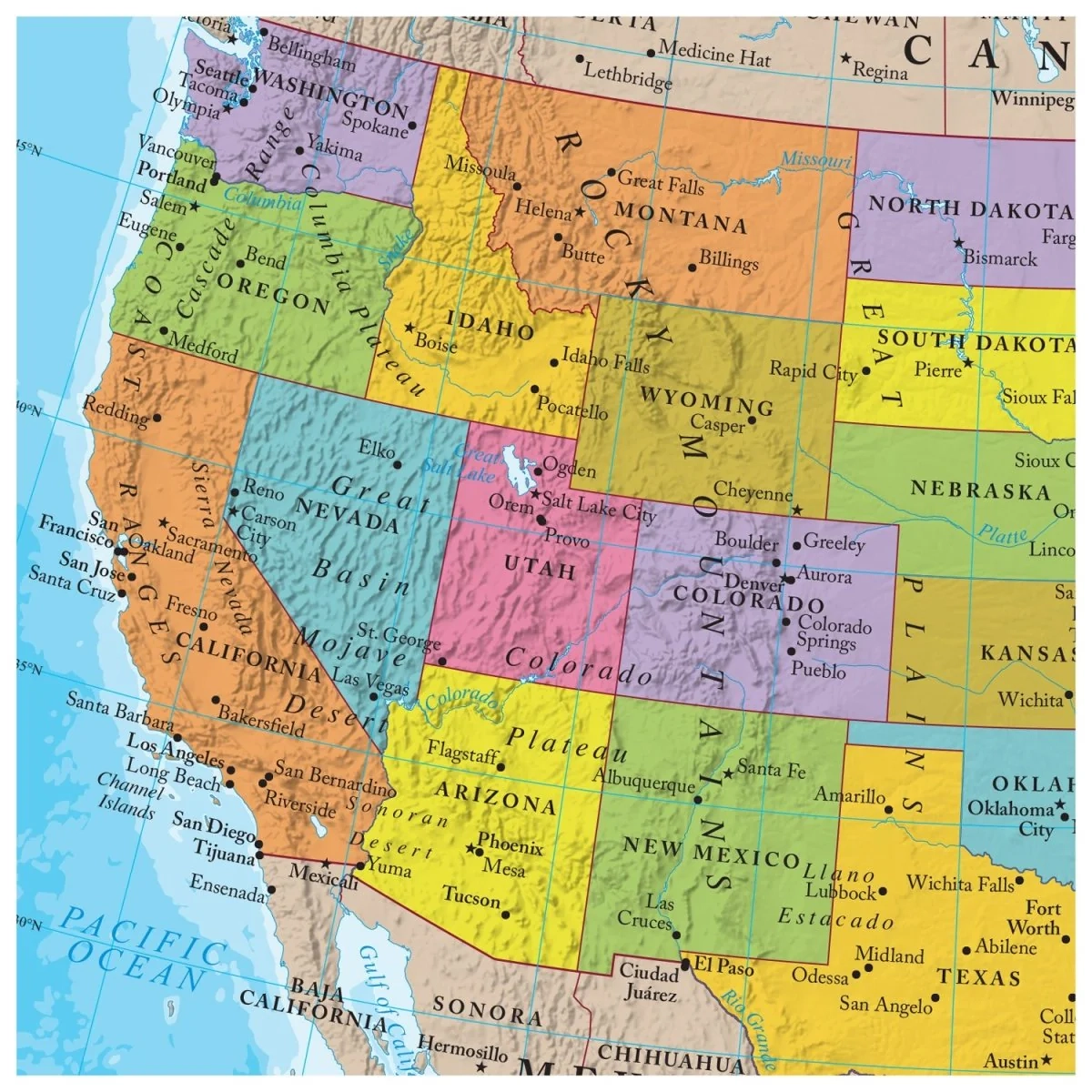 large printable map of united states large printable map of united states