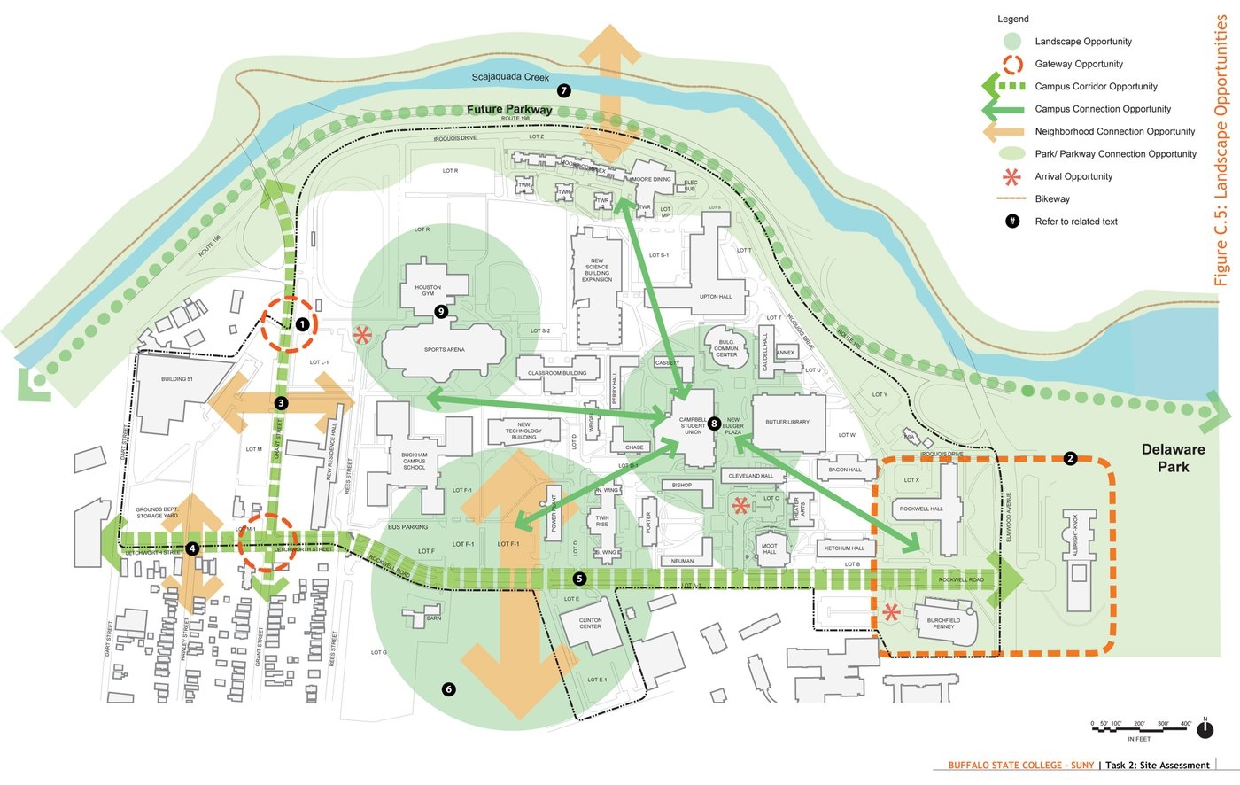 map of buffalo state campus map of buffalo state campus