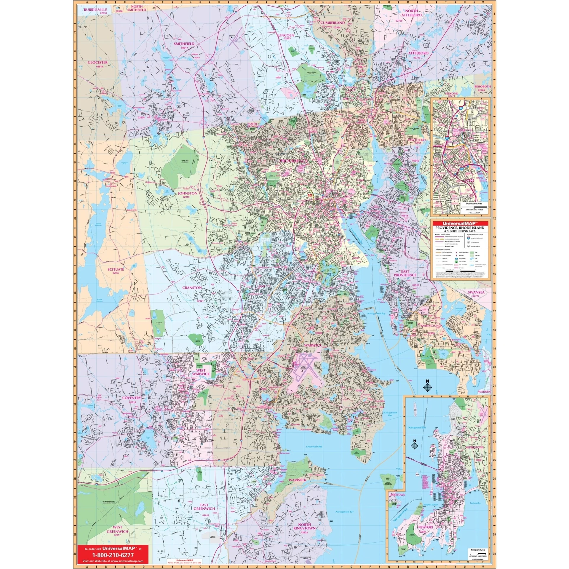 Providence RI Wall Map Shop City County Maps Ultimate Globes Providence RI Wall Map Shop City County Maps Ultimate Globes