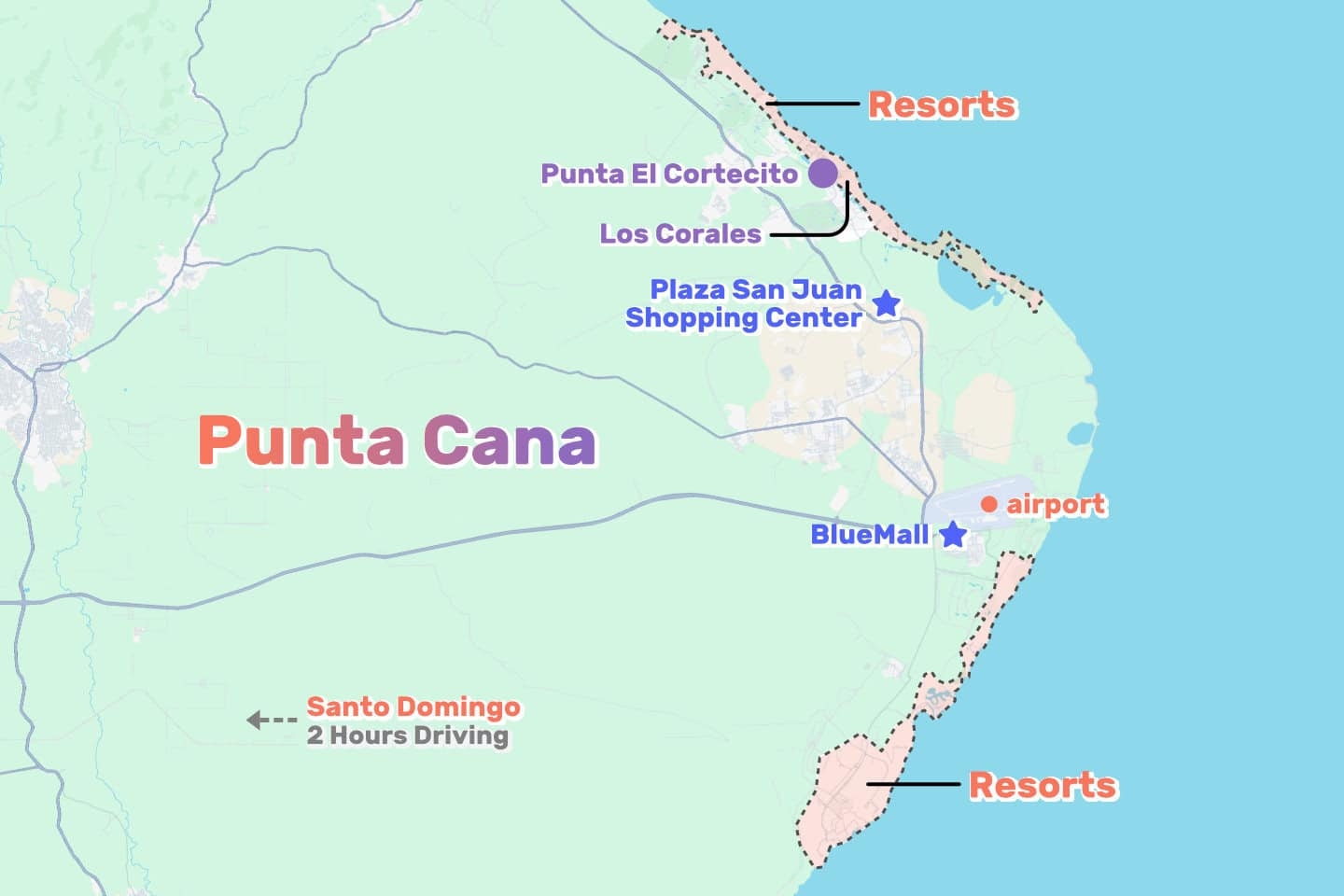 city map of punta cana city map of punta cana