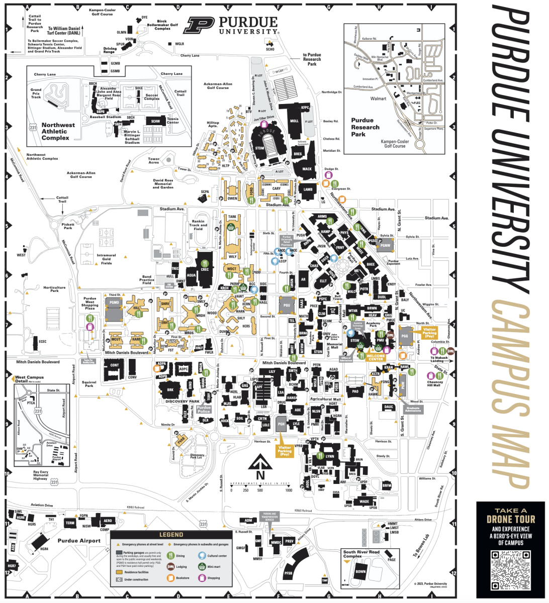 Purdue Campus Map Purdue Campus Map