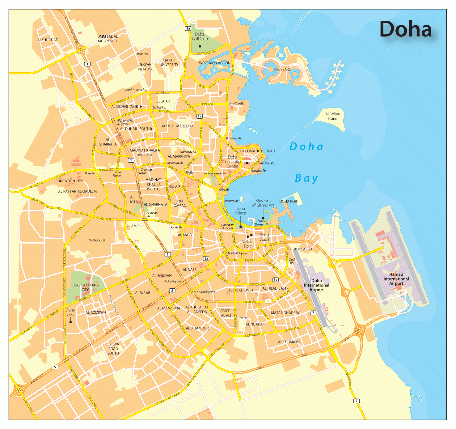 Qatar Doha Maps Qatar Doha Maps