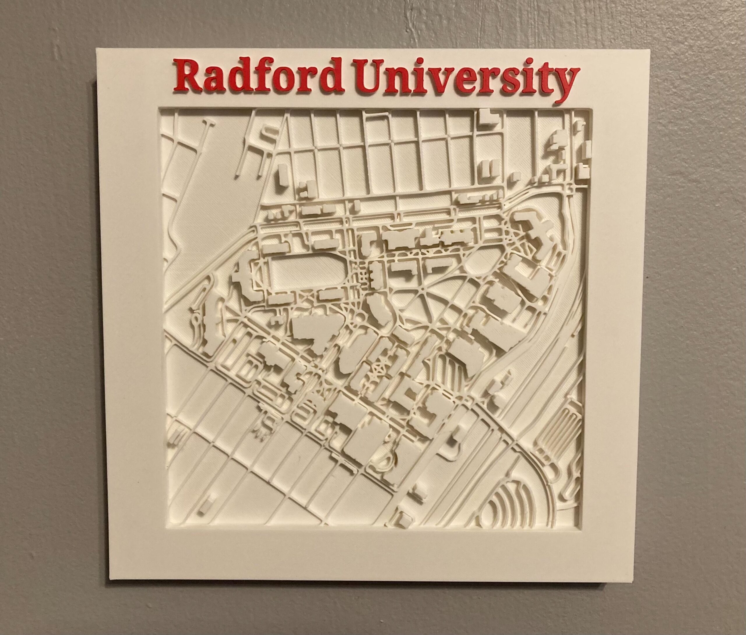radford university map of campus