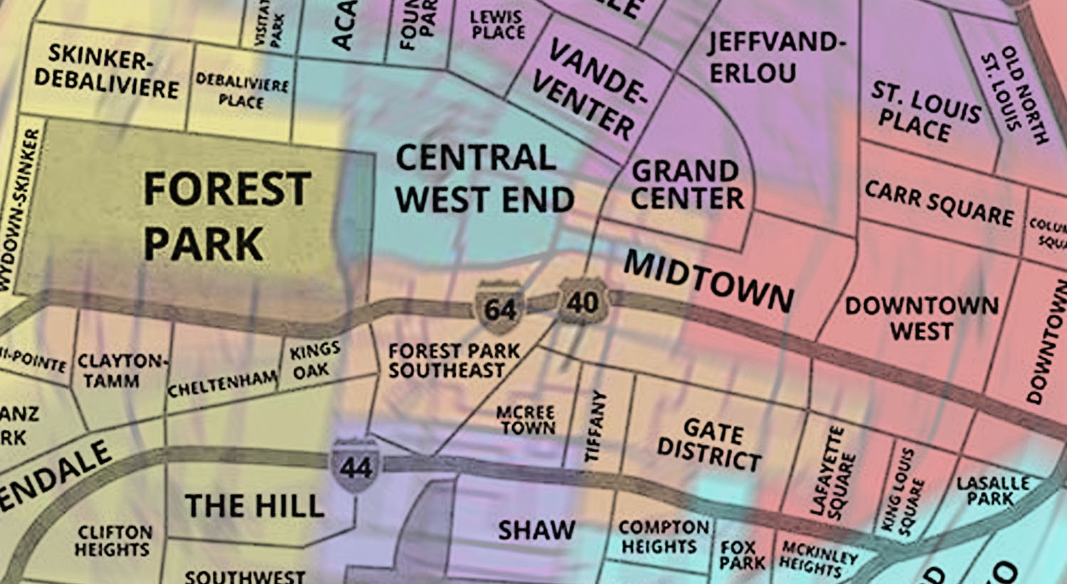 st louis city neighborhood map st louis city neighborhood map