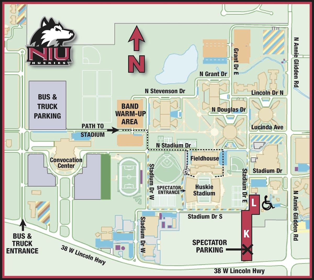 niu campus map