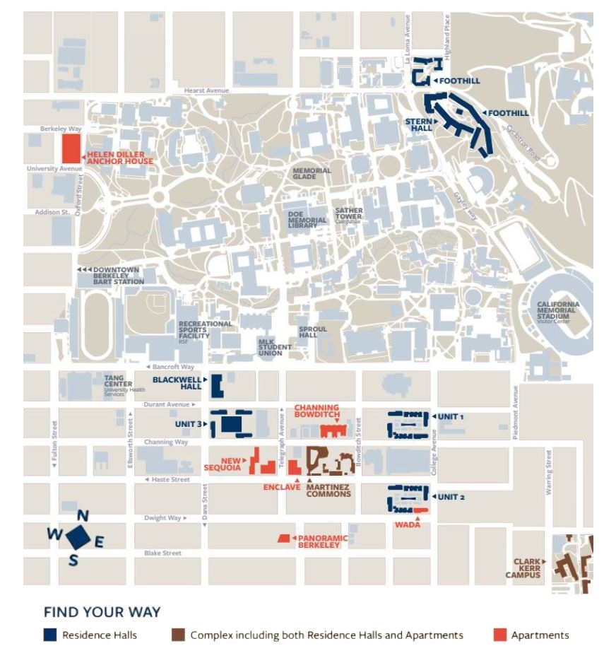 berkeley campus map berkeley campus map