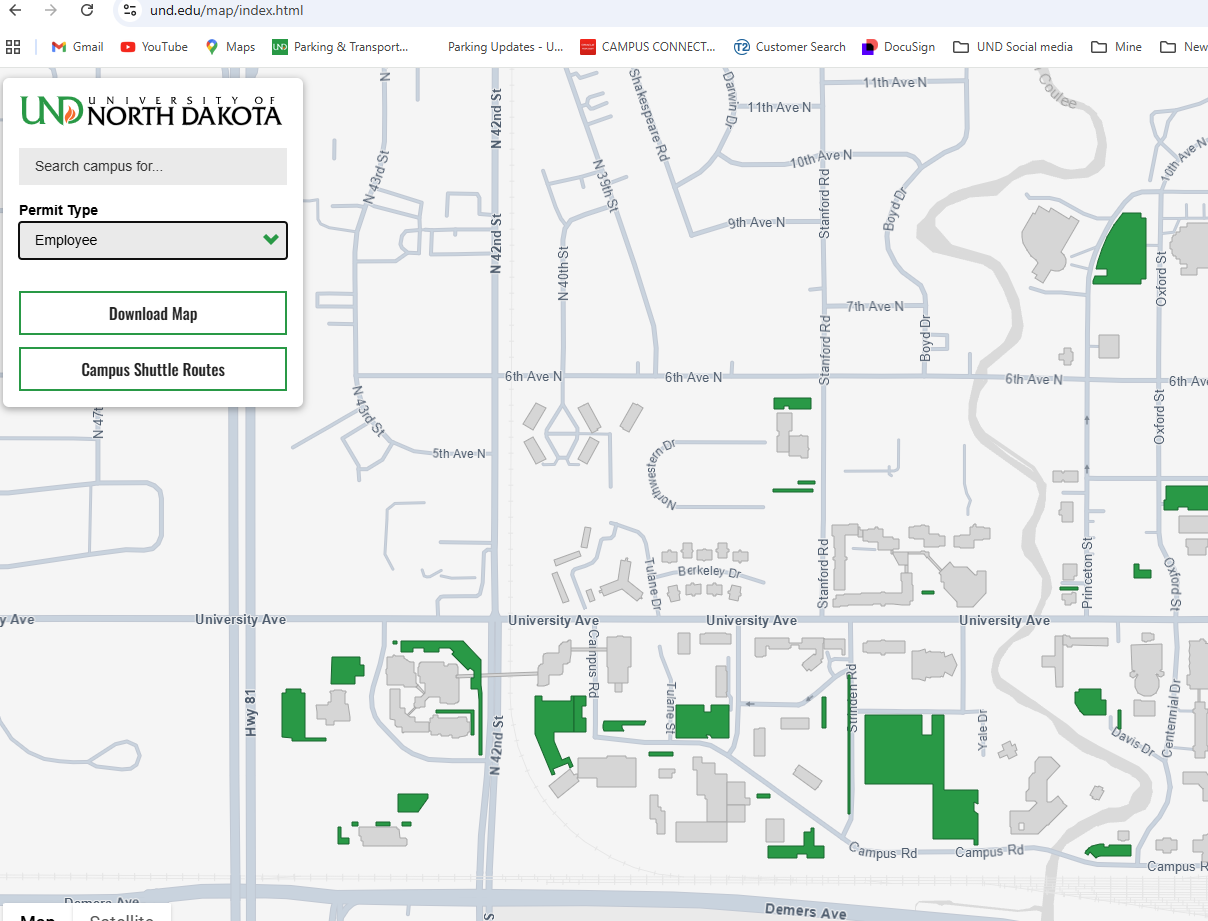Revised Campus Map Parking Updates Revised Campus Map Parking Updates
