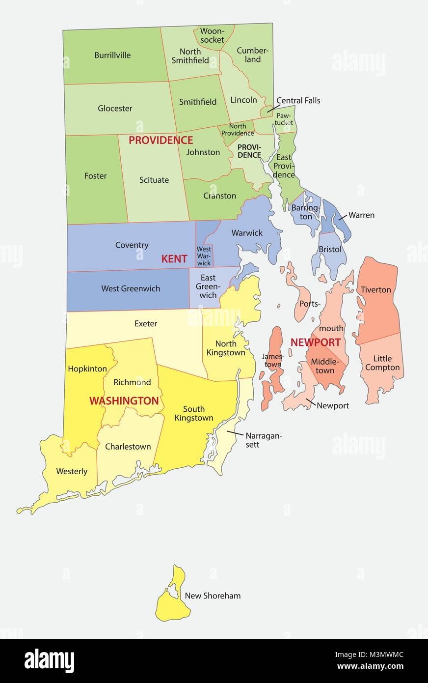 map of counties in rhode island map of counties in rhode island