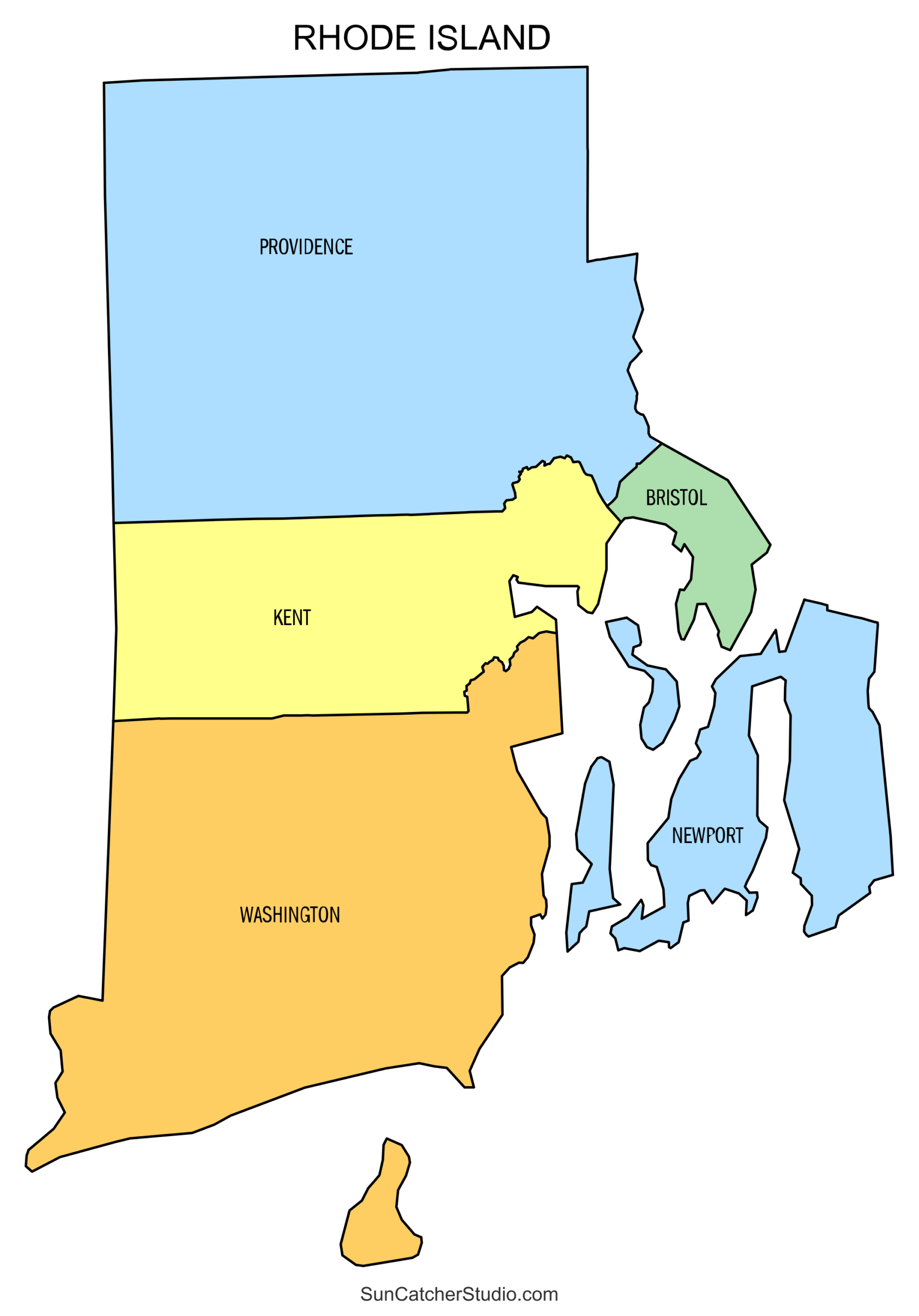 rhode island counties map