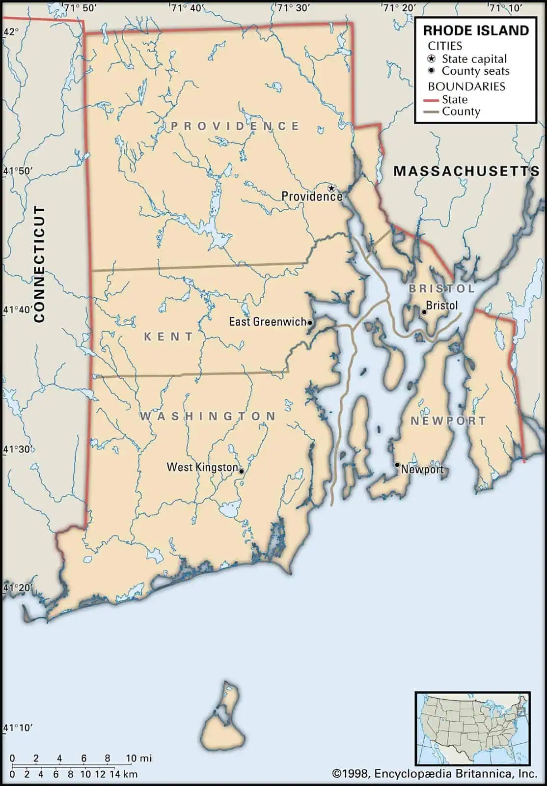 rhode island county map