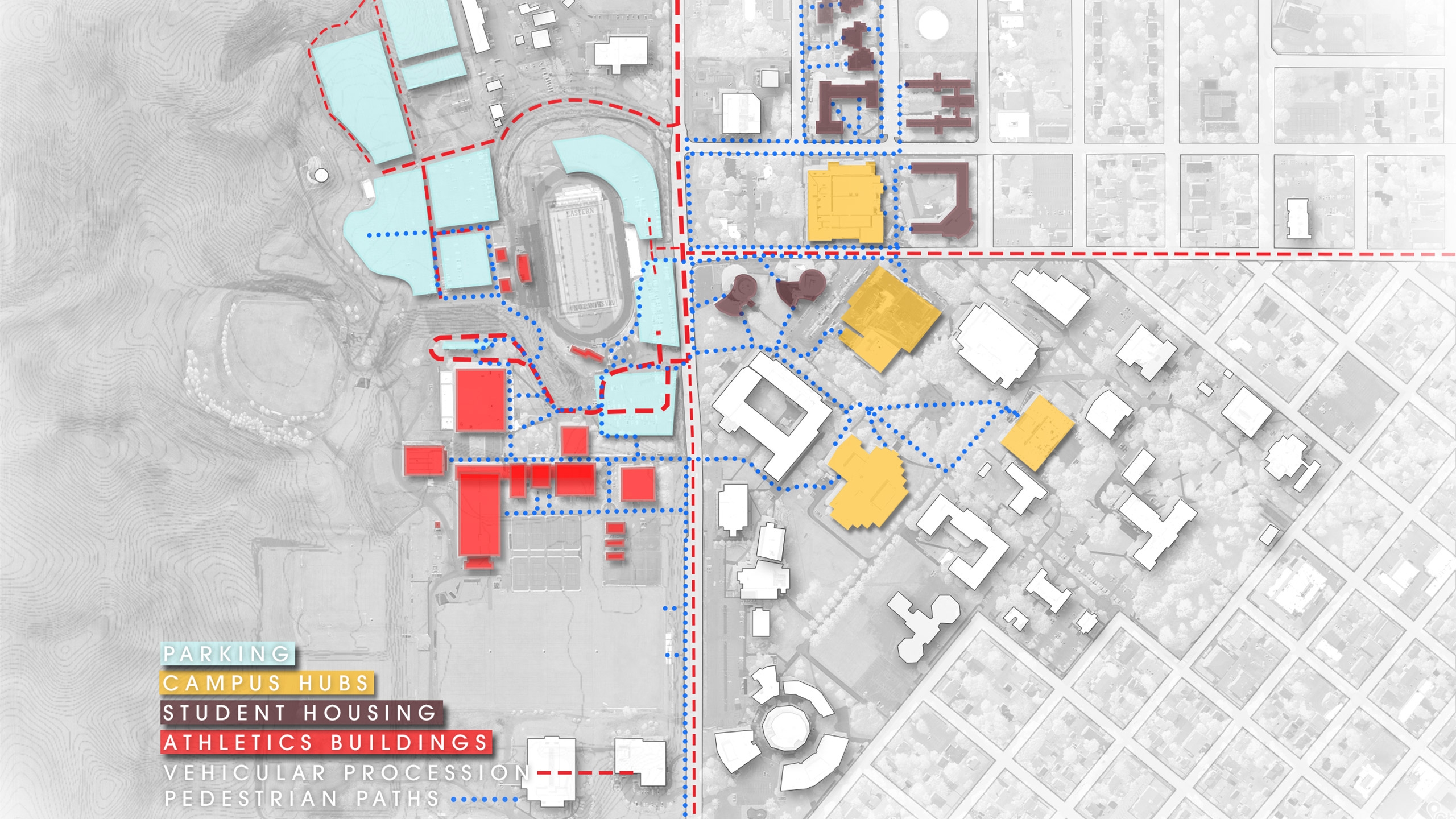 eastern washington university campus map
