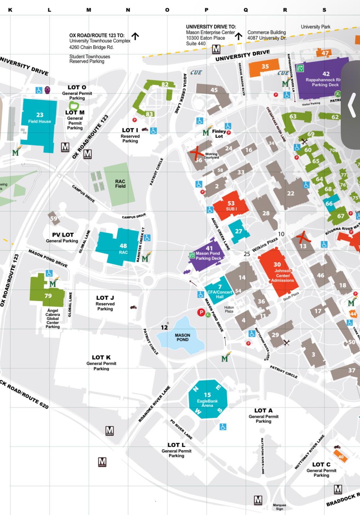 map of gmu campus map of gmu campus