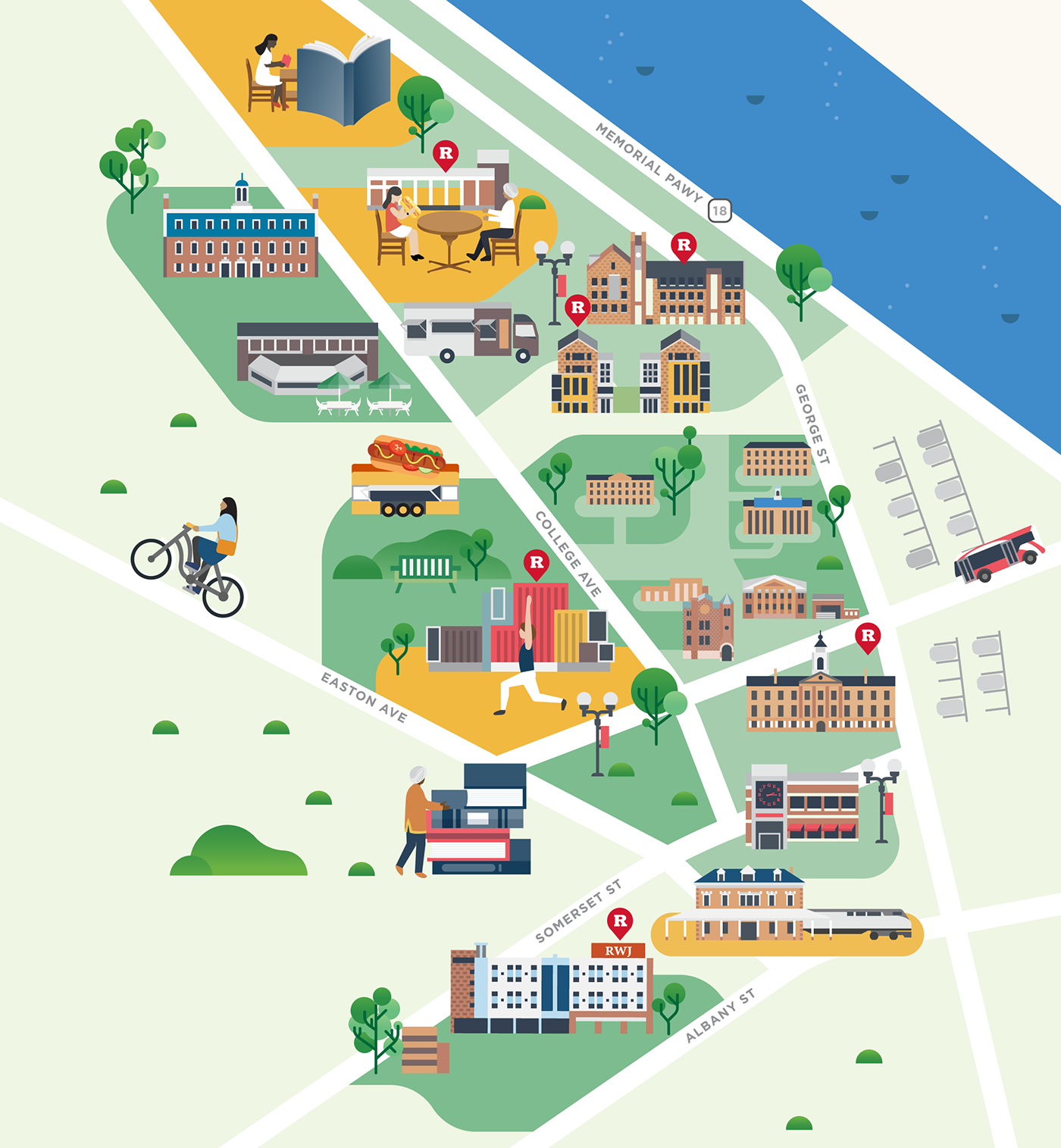 rutgers campus map rutgers campus map